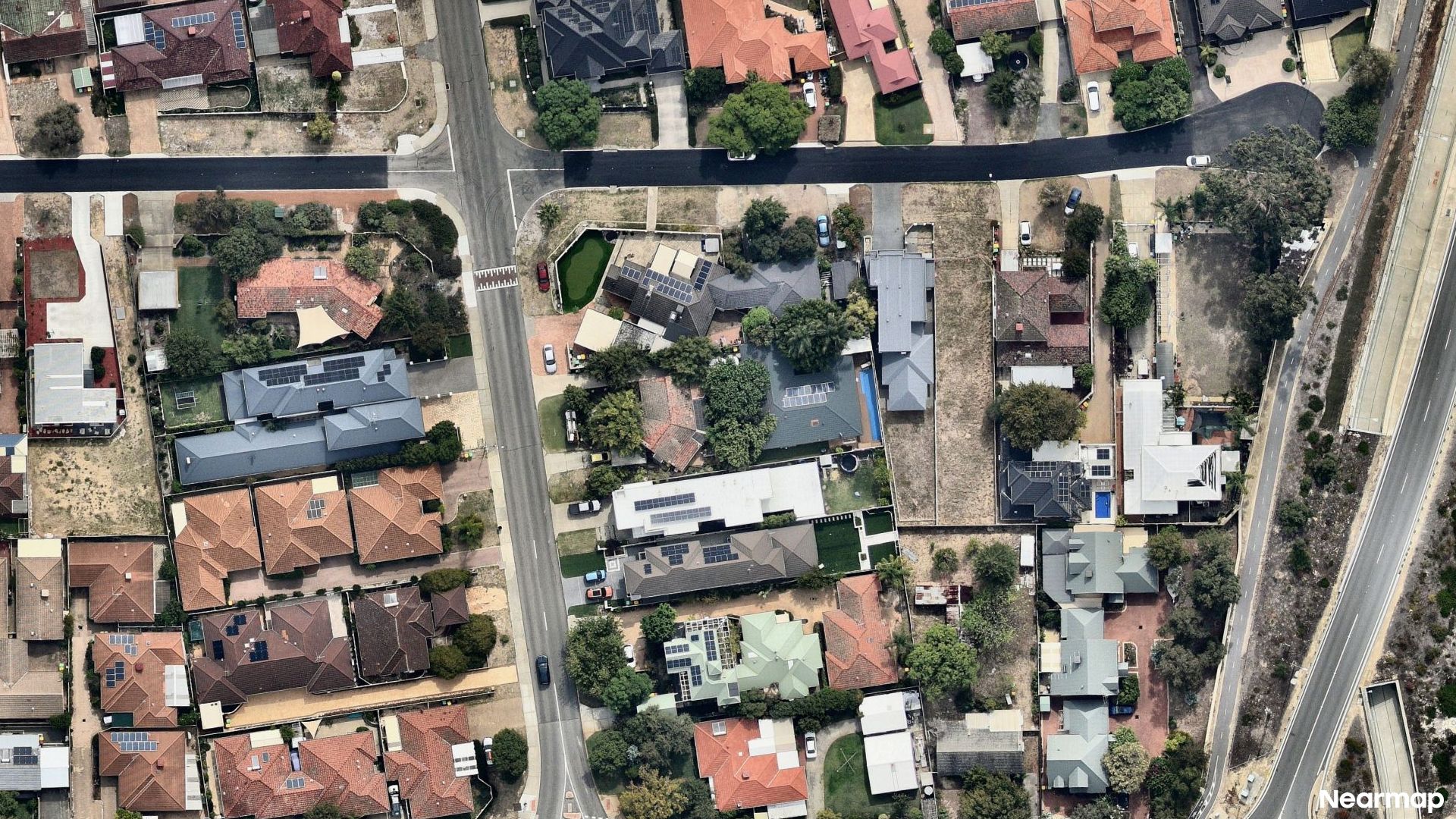 Vertical aerial view