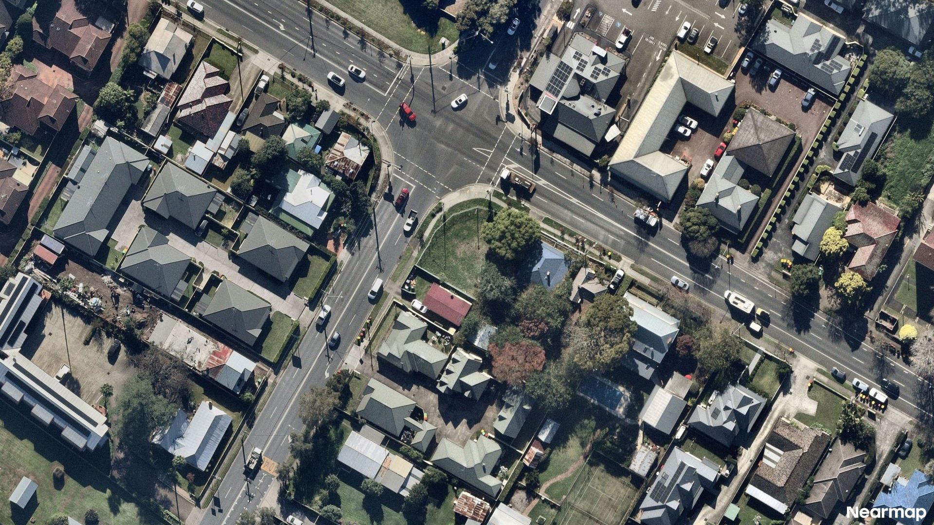 Vertical aerial view
