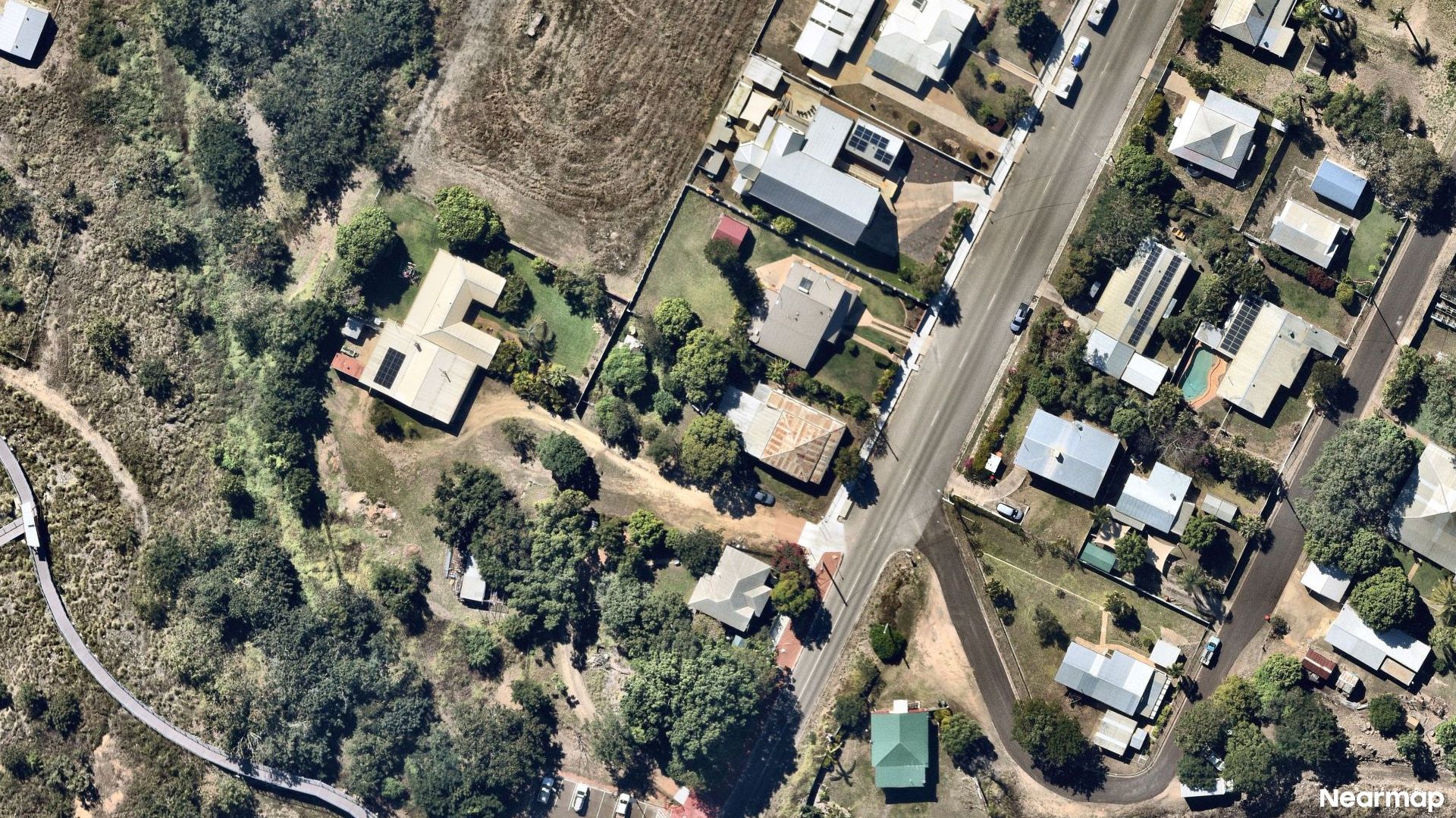 Vertical aerial view