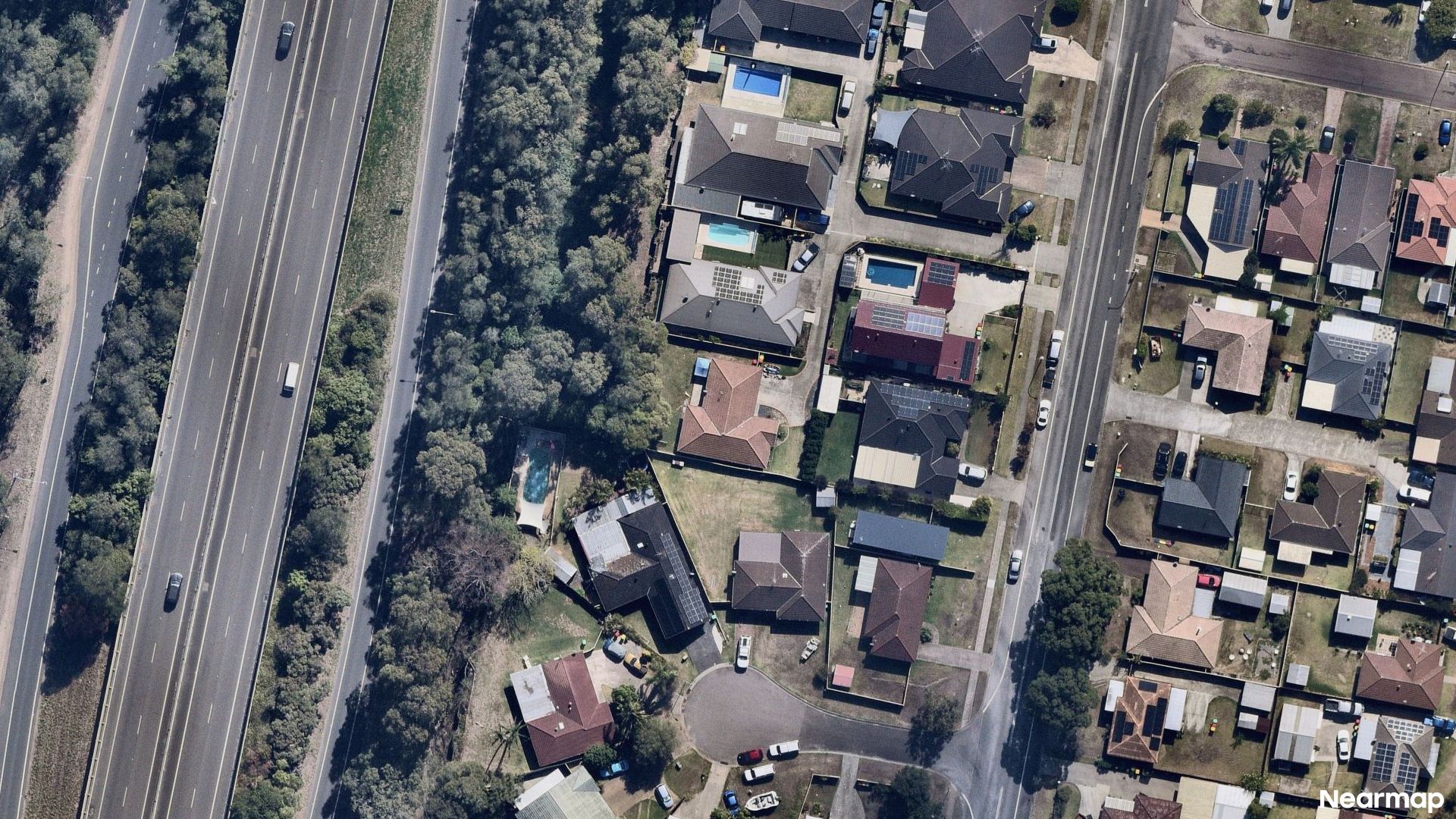 Vertical aerial view
