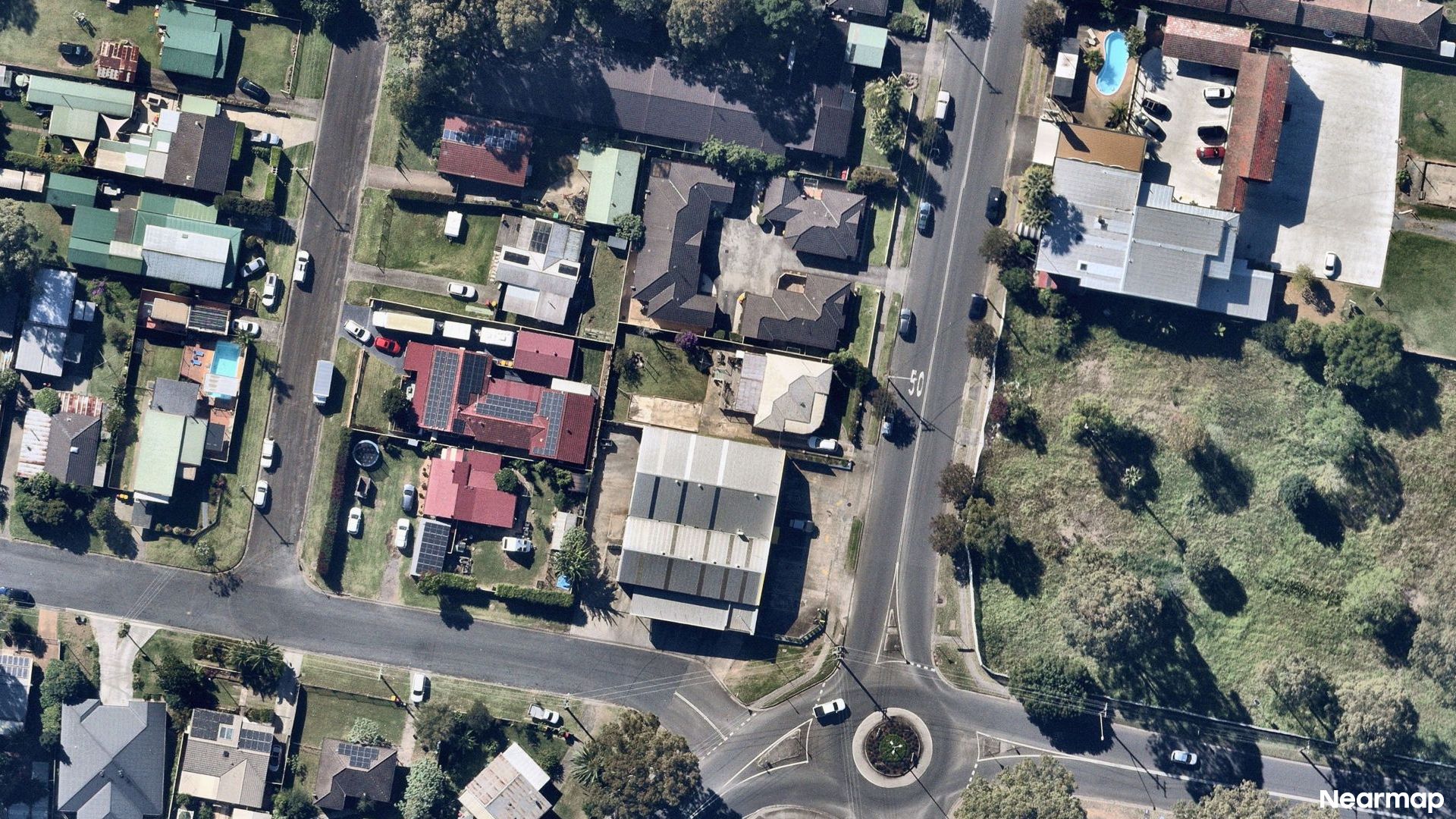Vertical aerial view