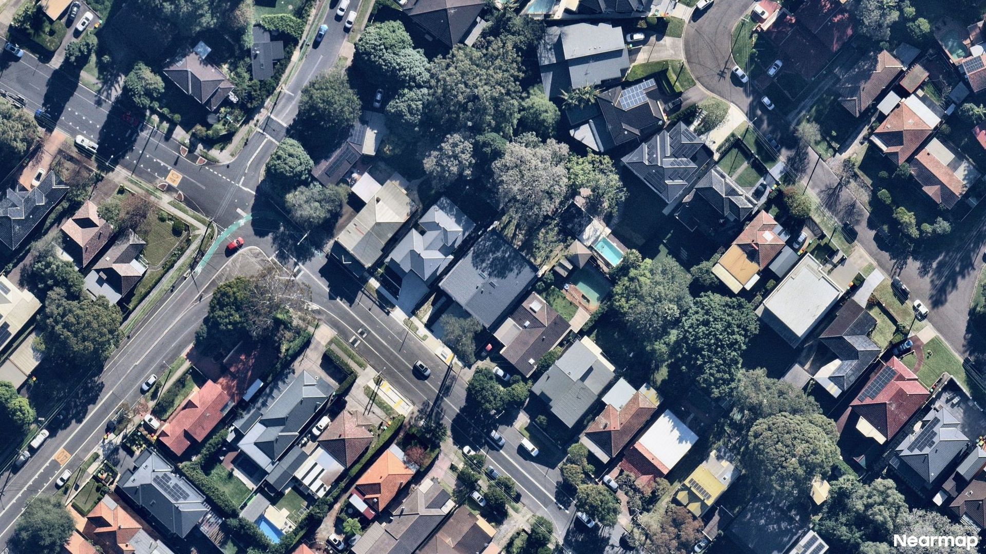Vertical aerial view