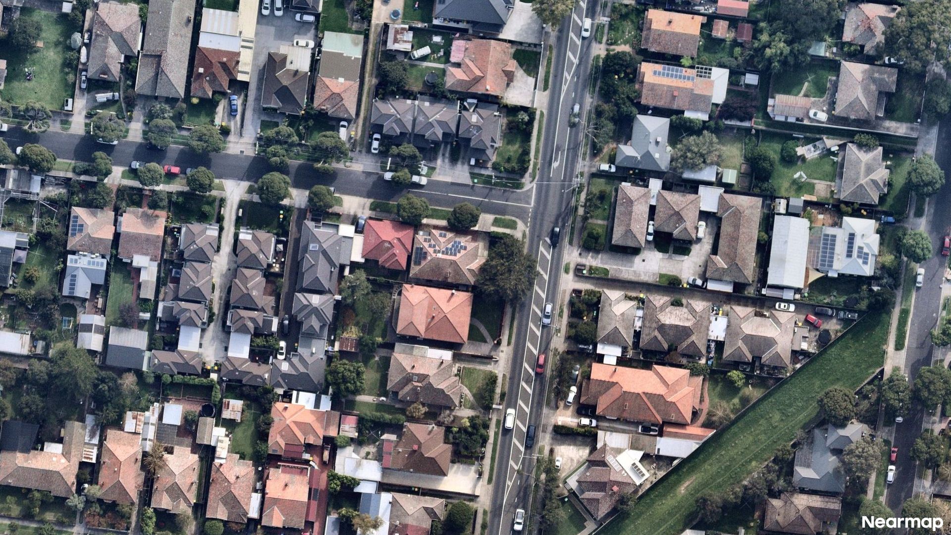 Vertical aerial view