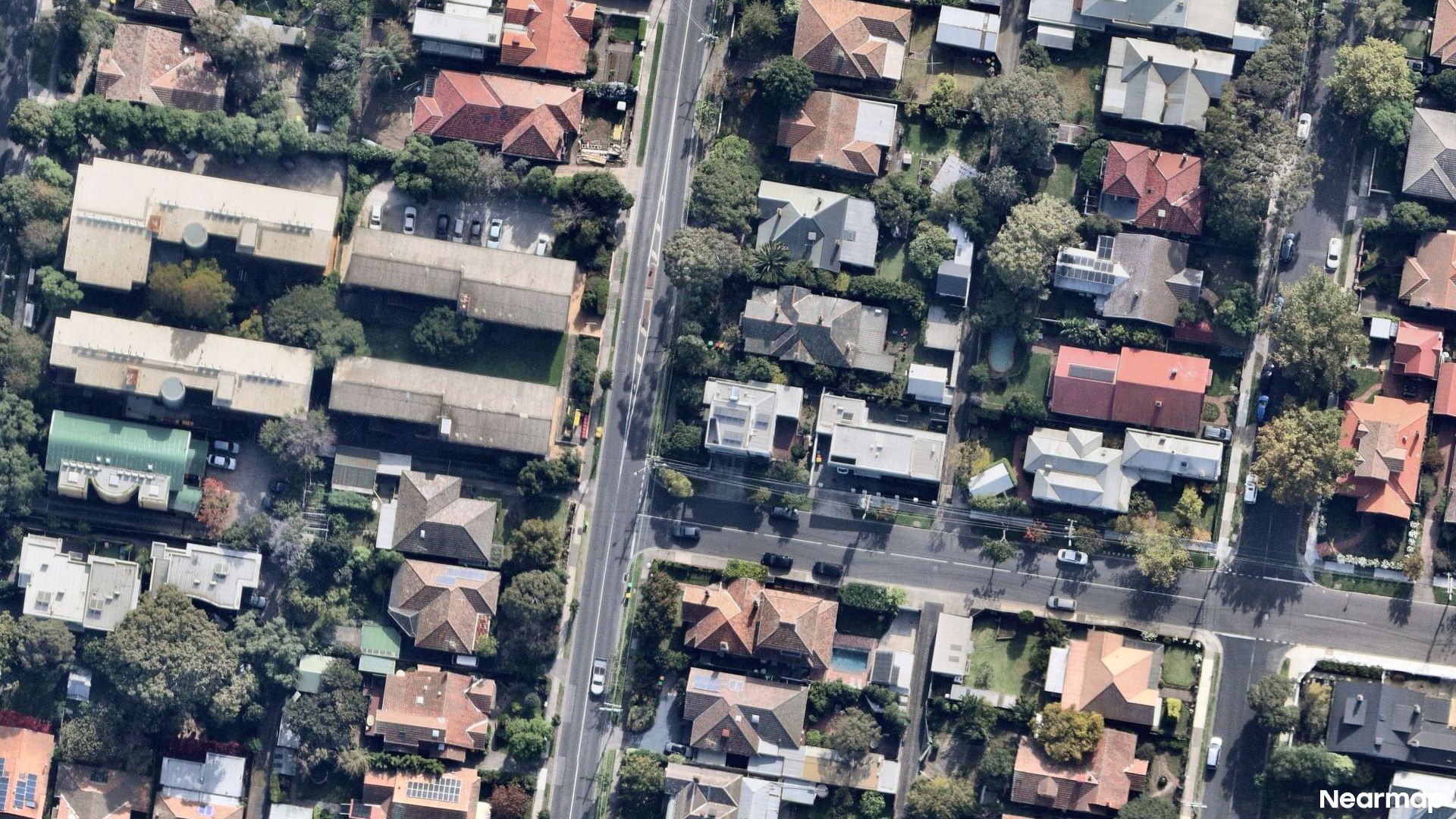 Vertical aerial view