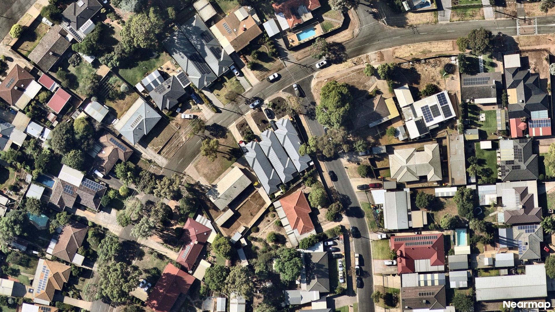 Vertical aerial view