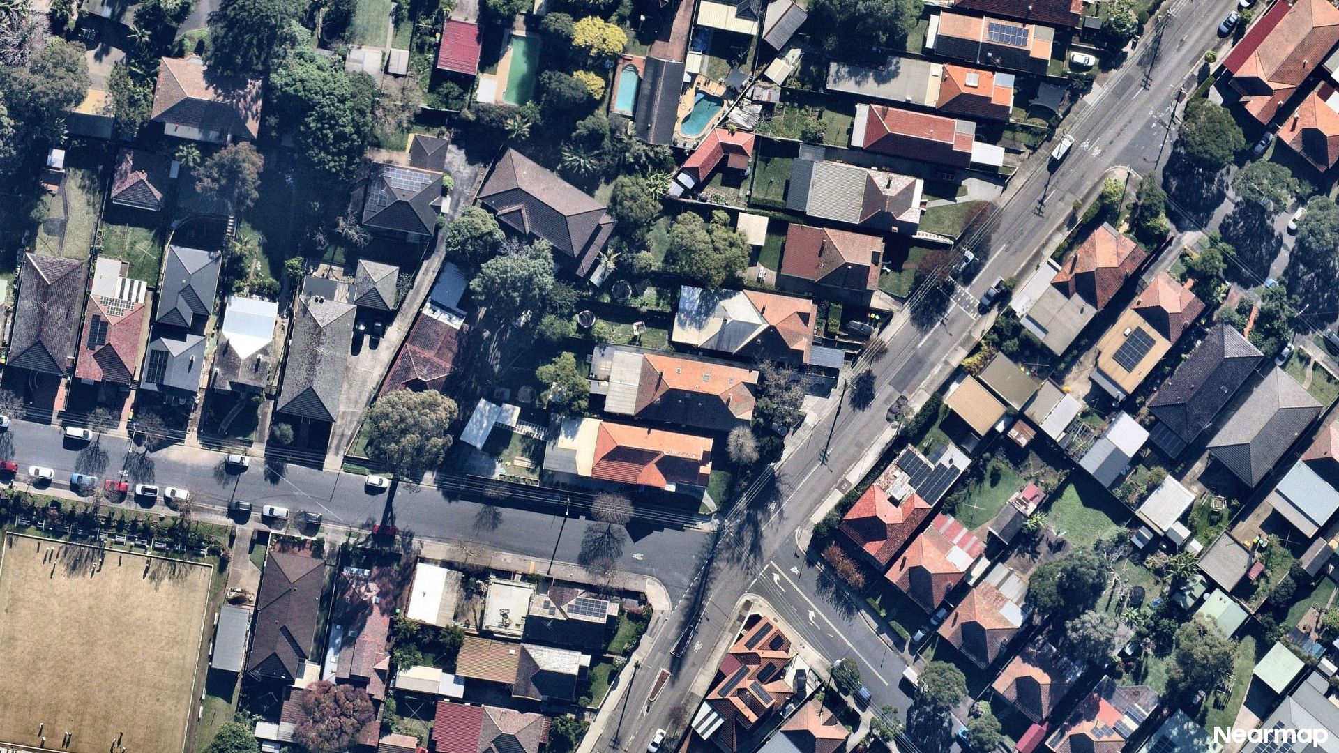 Vertical aerial view