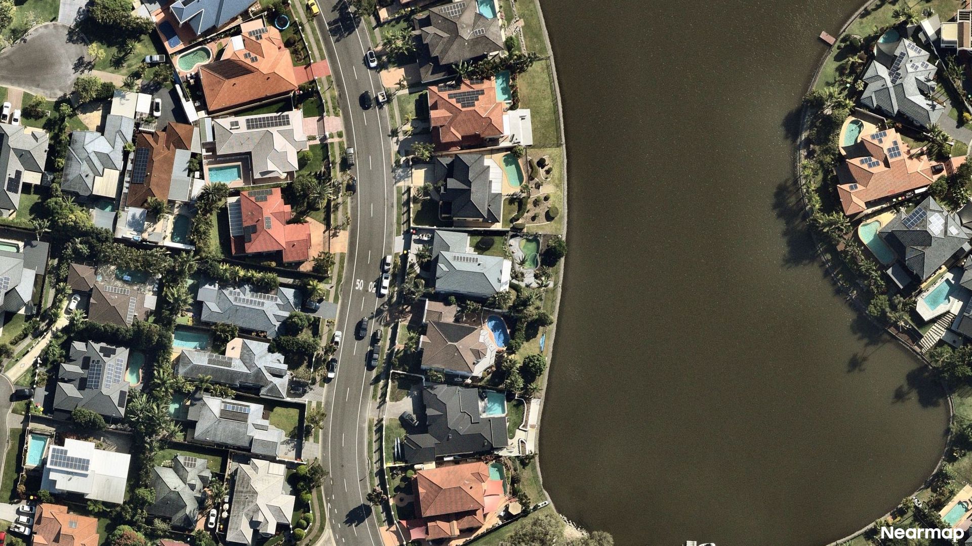 Vertical aerial view