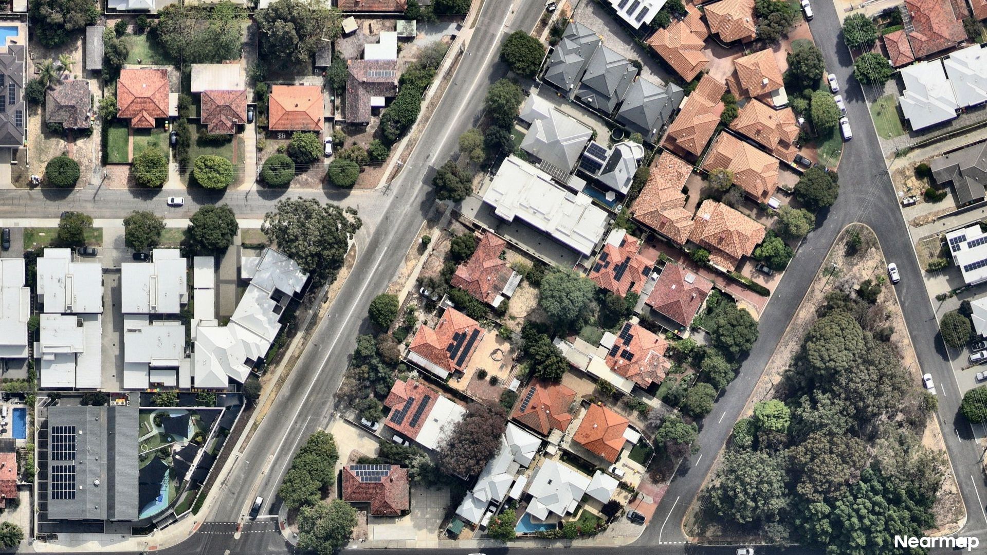 Vertical aerial view