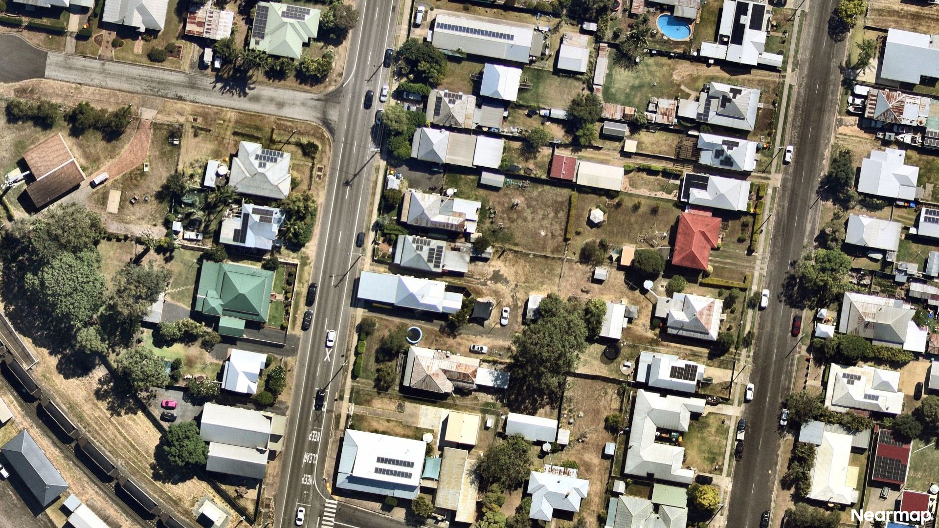 Vertical aerial view