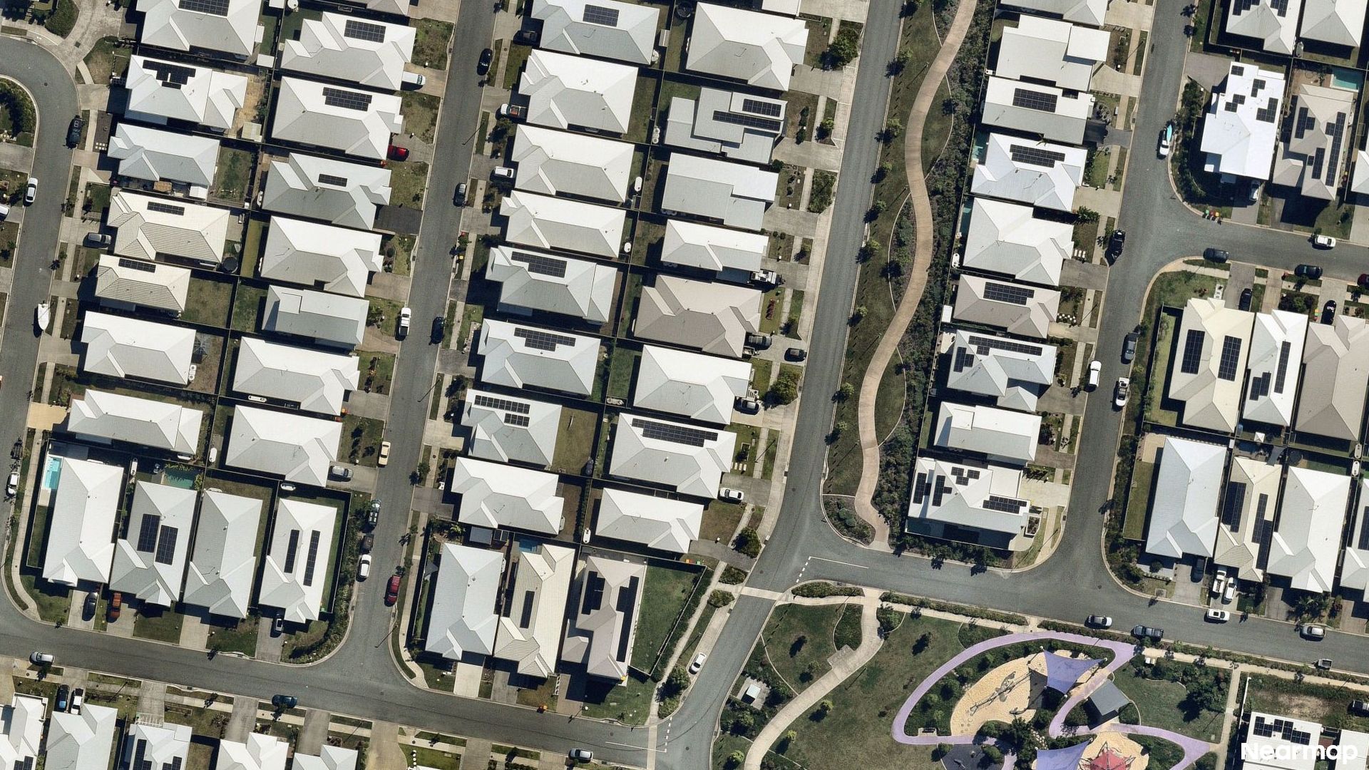 Vertical aerial view