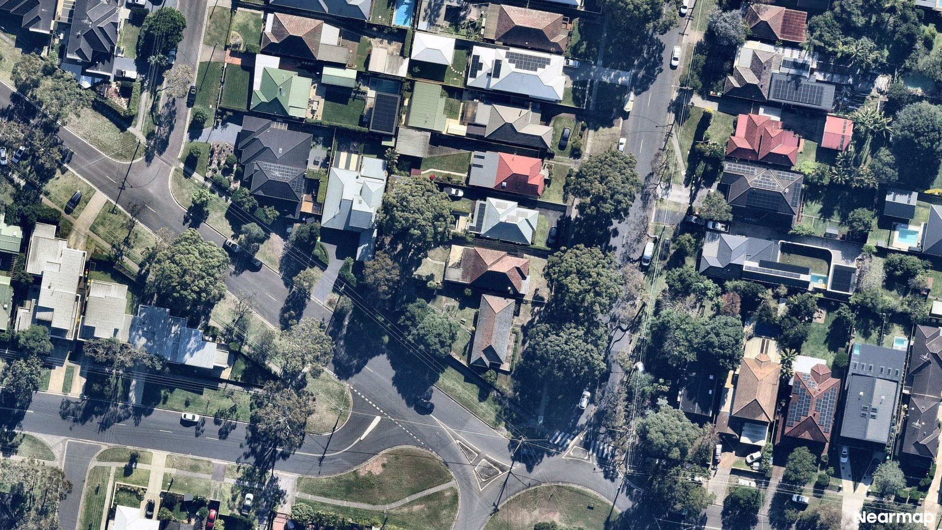 Vertical aerial view