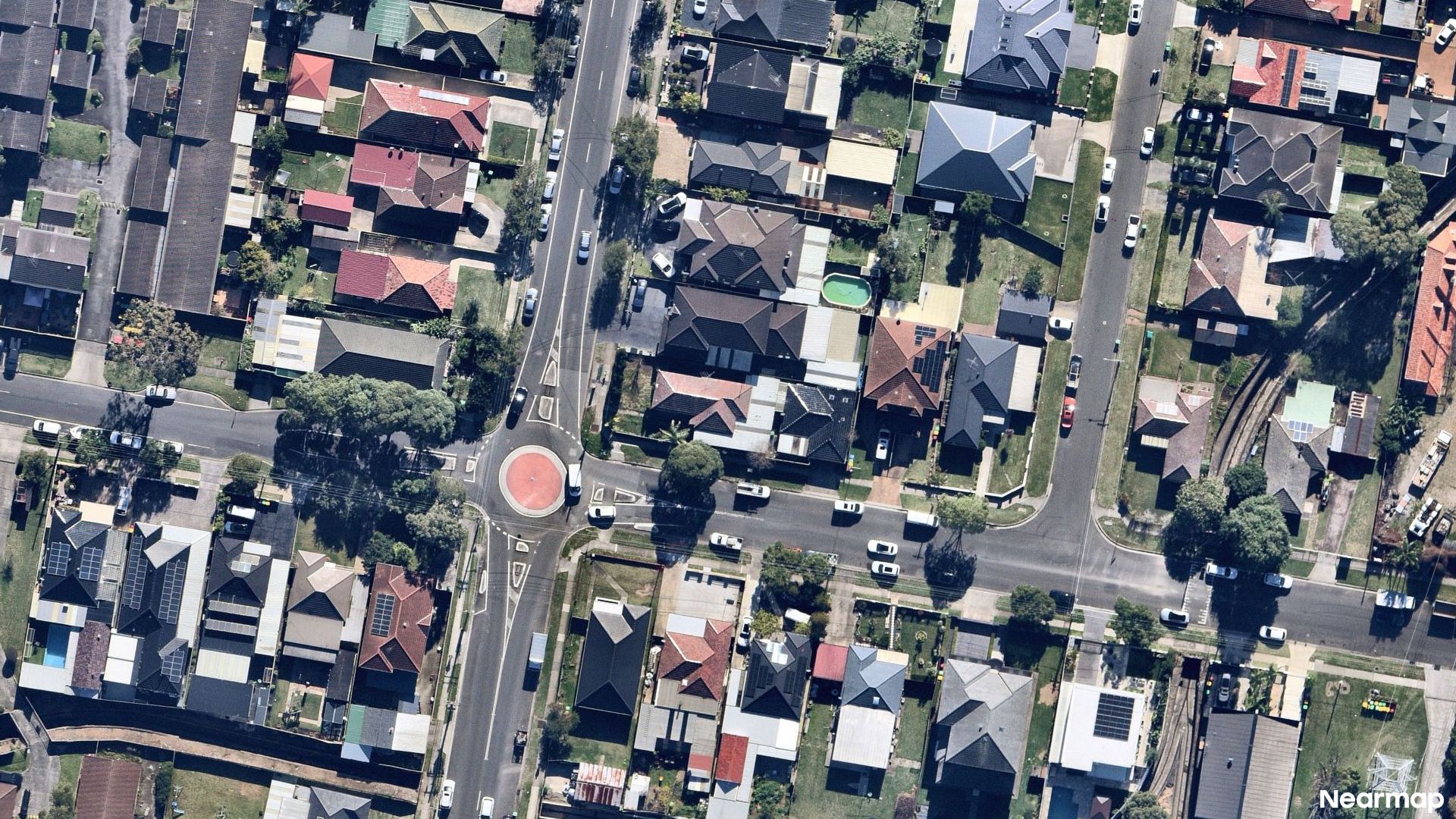 Vertical aerial view