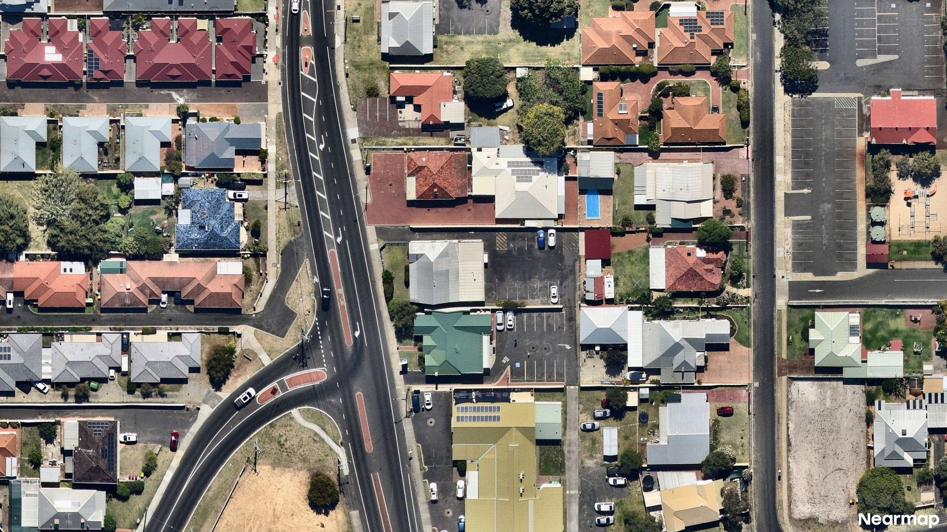 Vertical aerial view