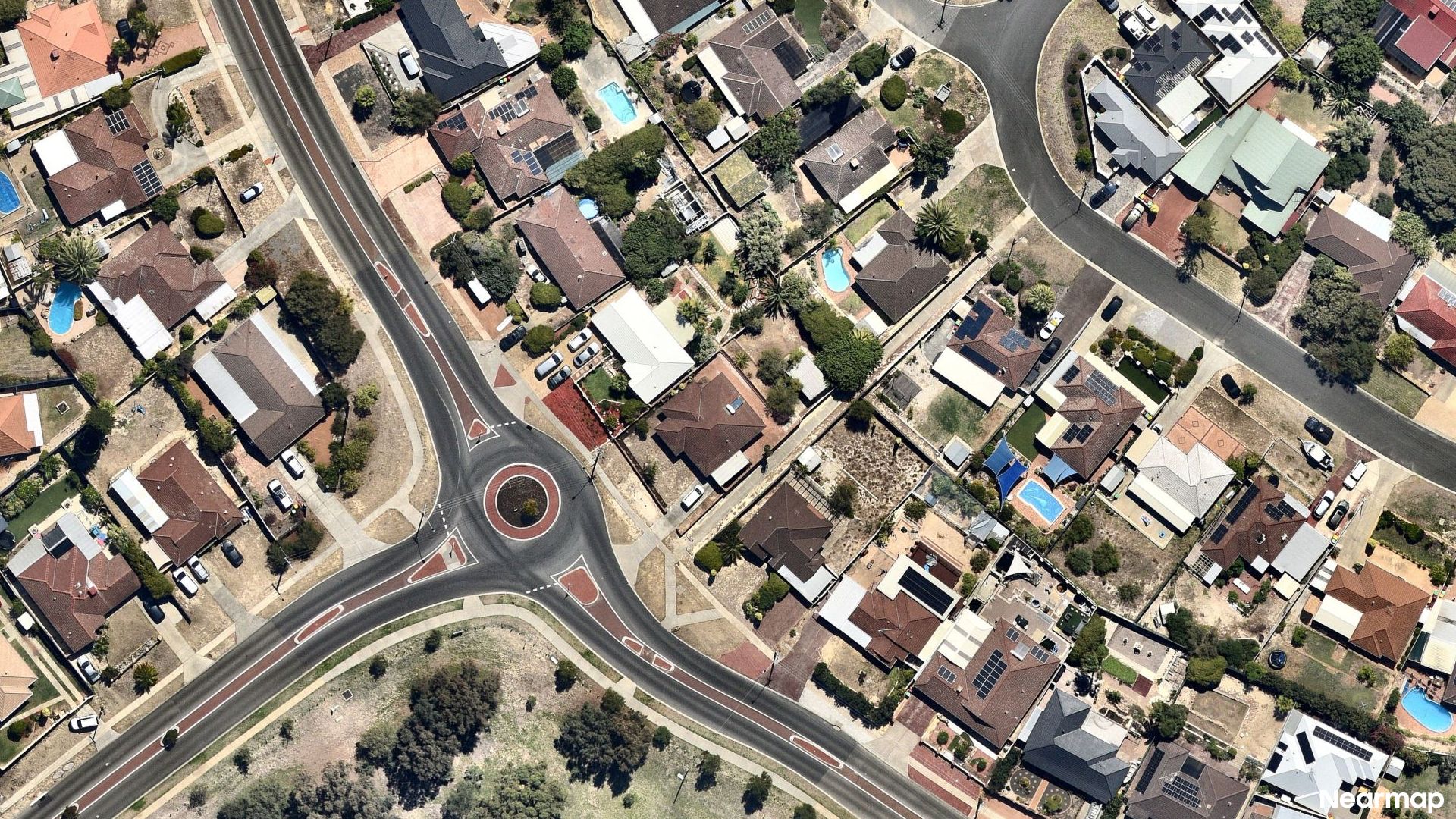 Vertical aerial view
