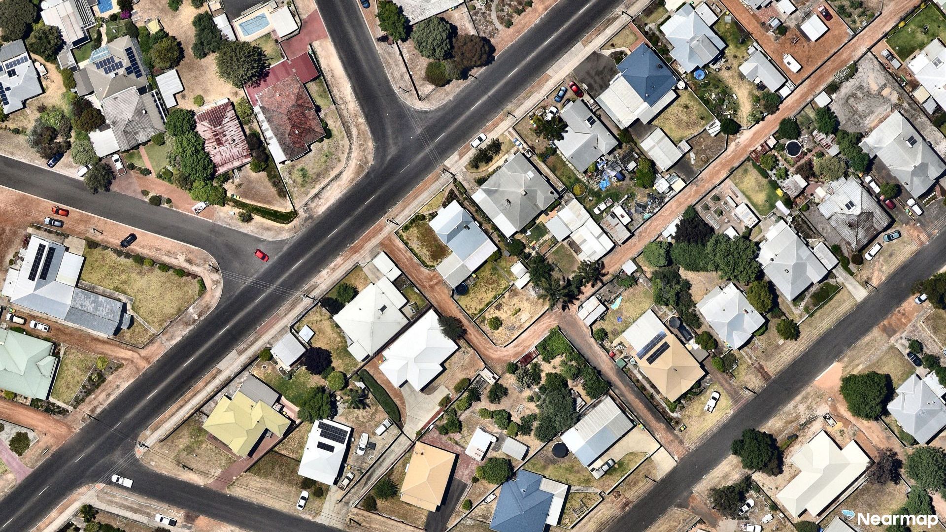 Vertical aerial view