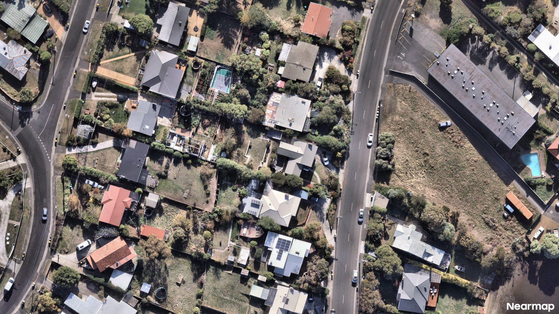 Vertical aerial view