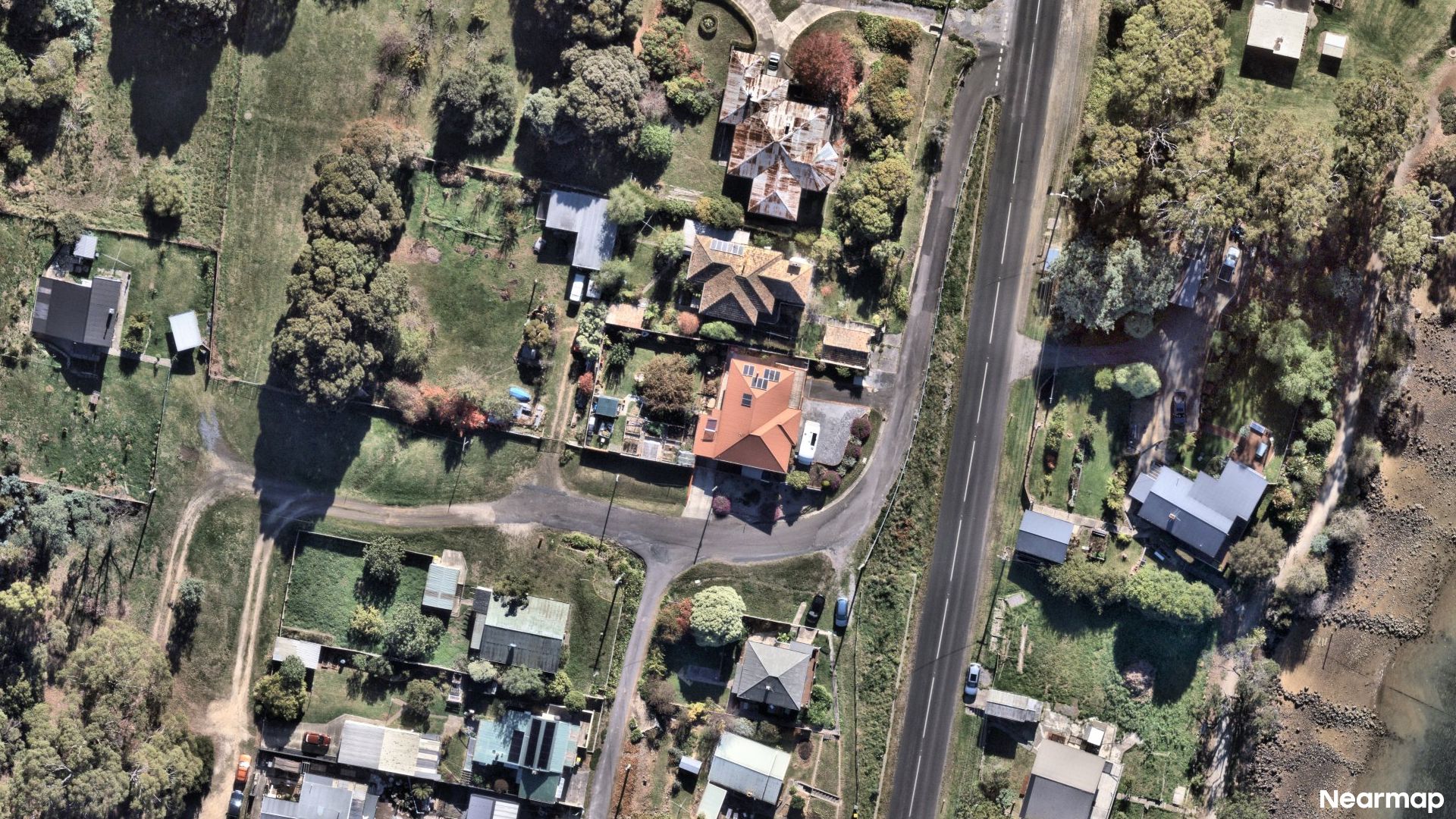 Vertical aerial view