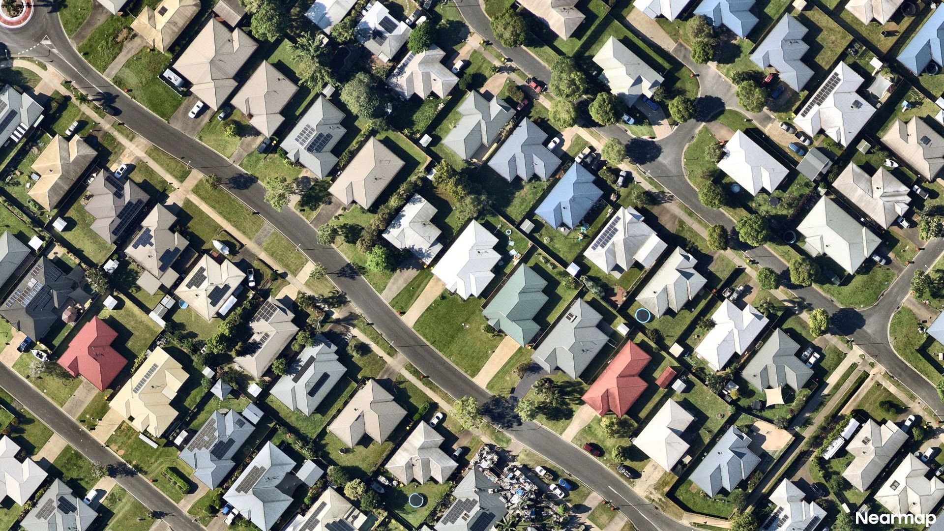 Vertical aerial view