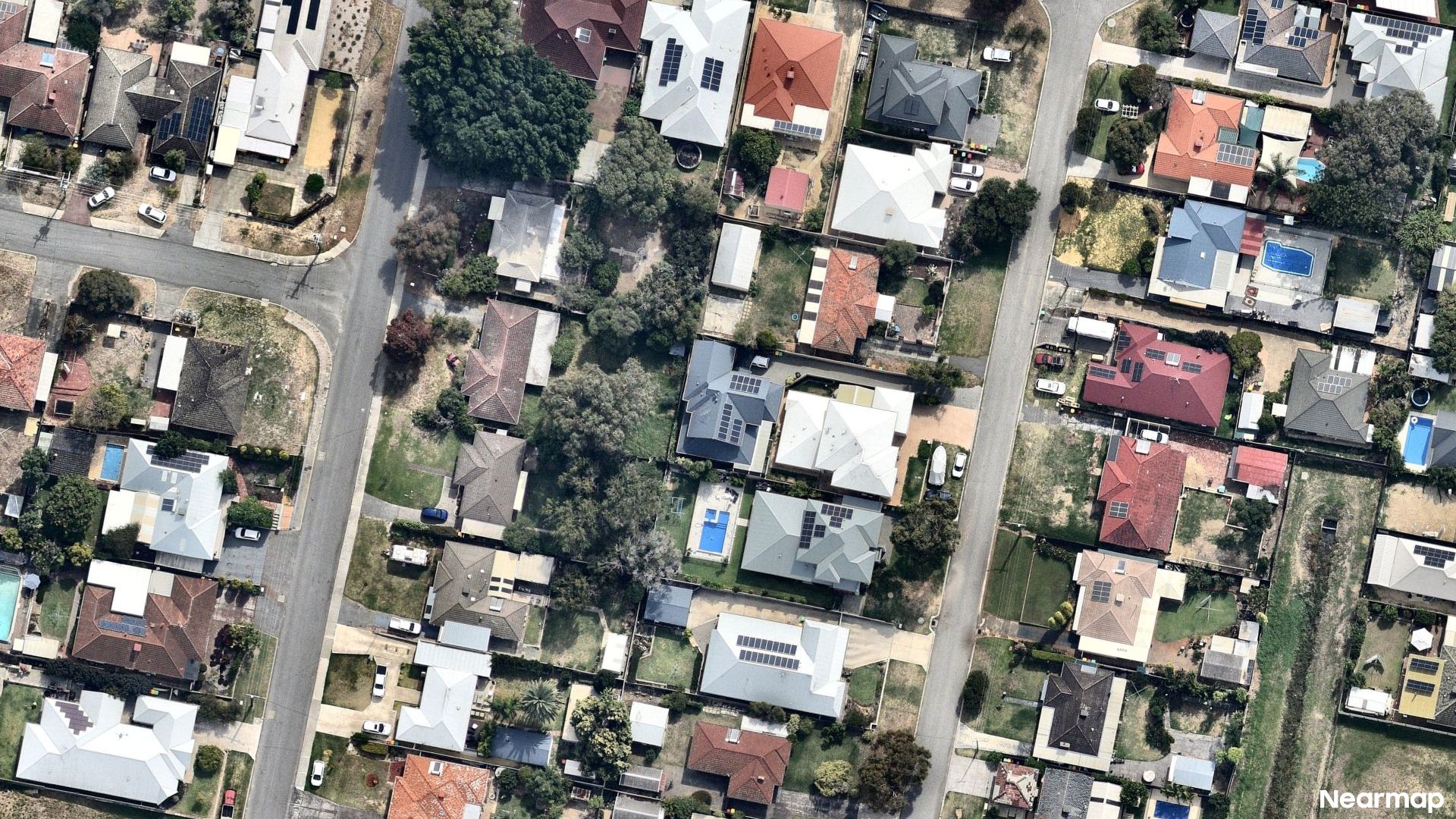 Vertical aerial view