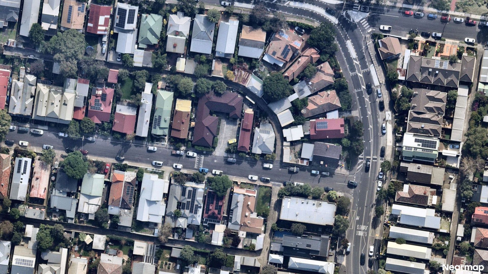Vertical aerial view
