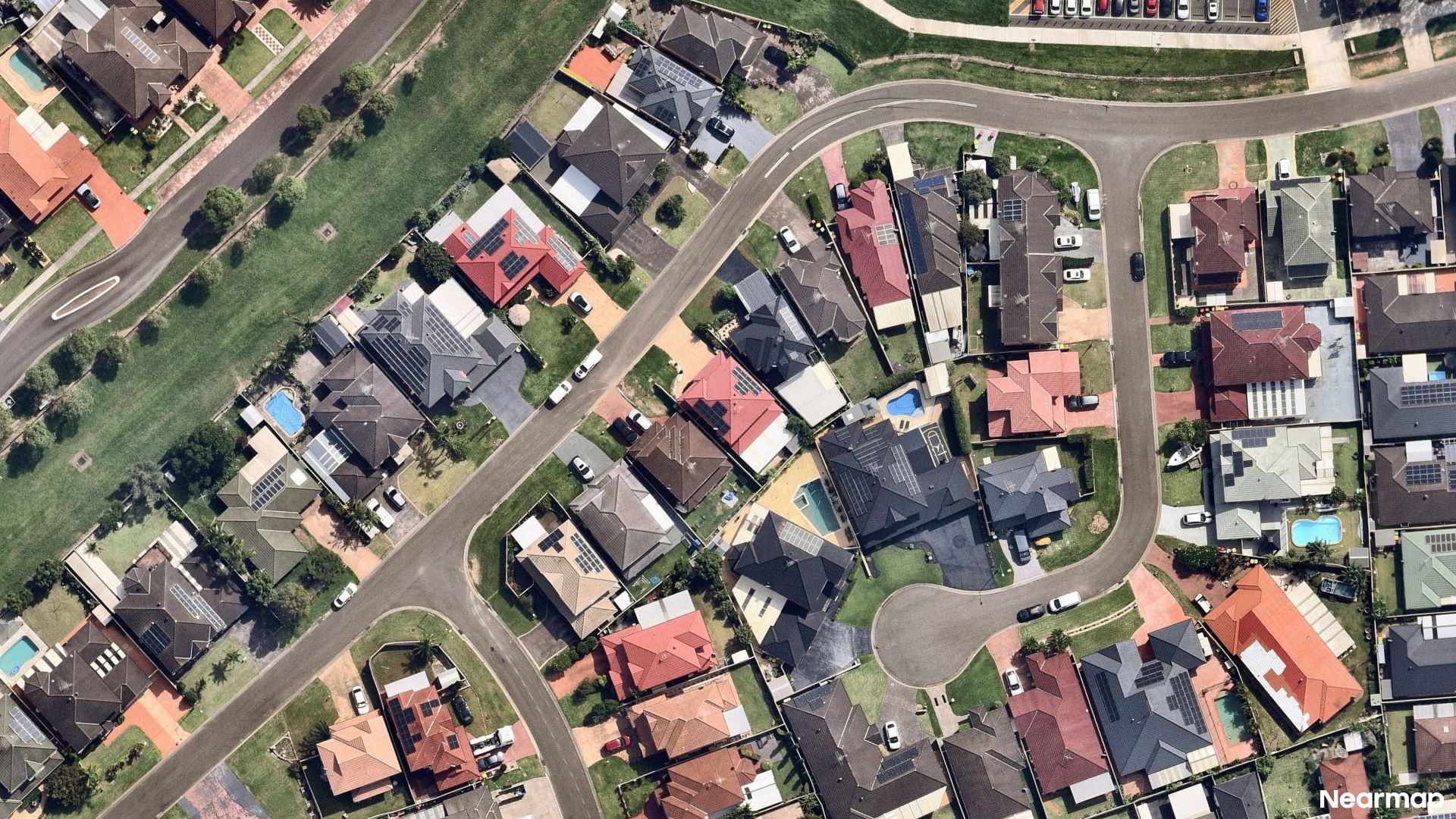 Vertical aerial view