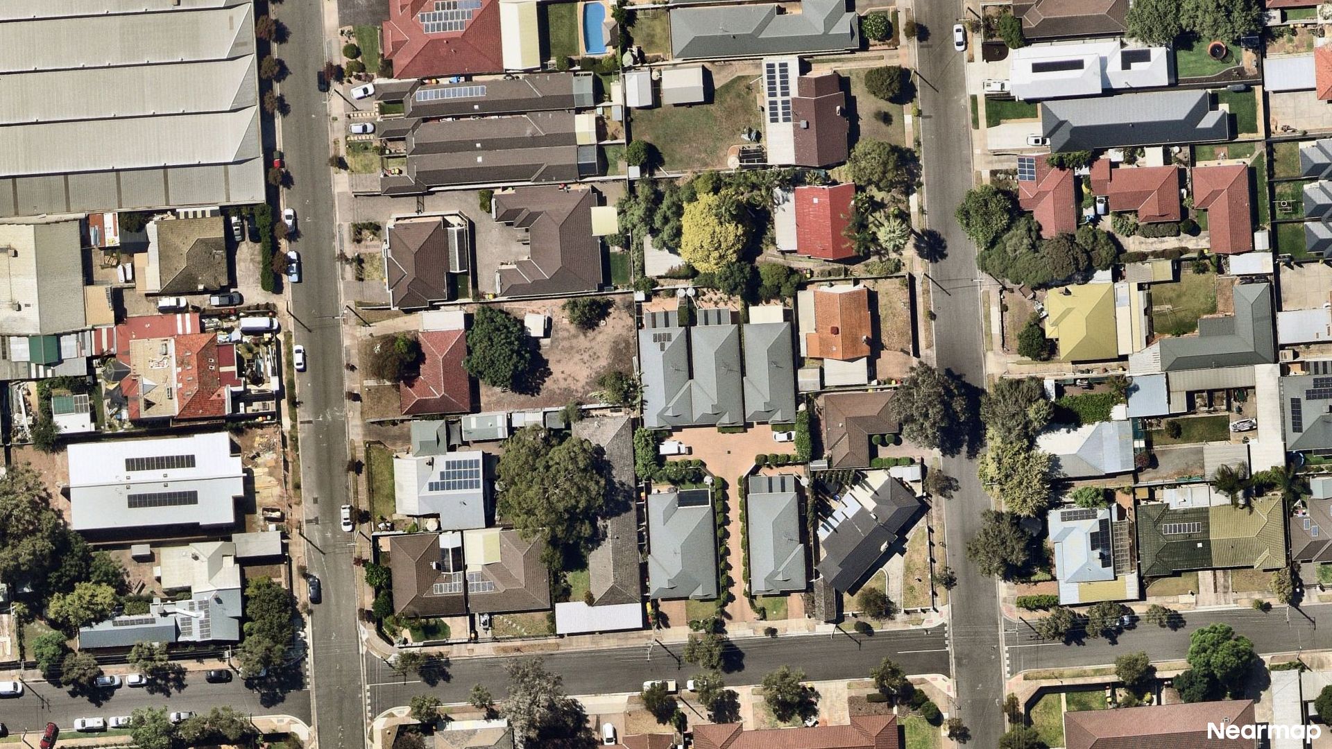 Vertical aerial view