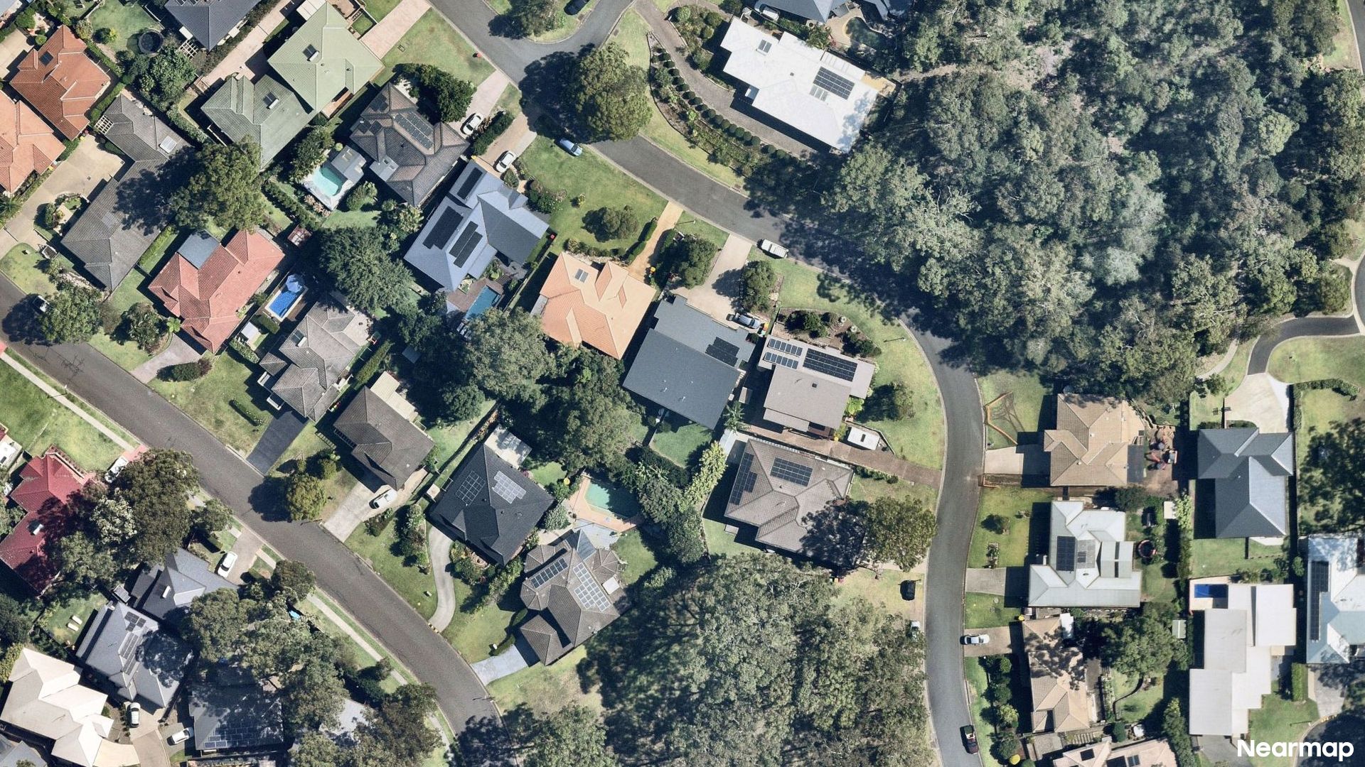 Vertical aerial view