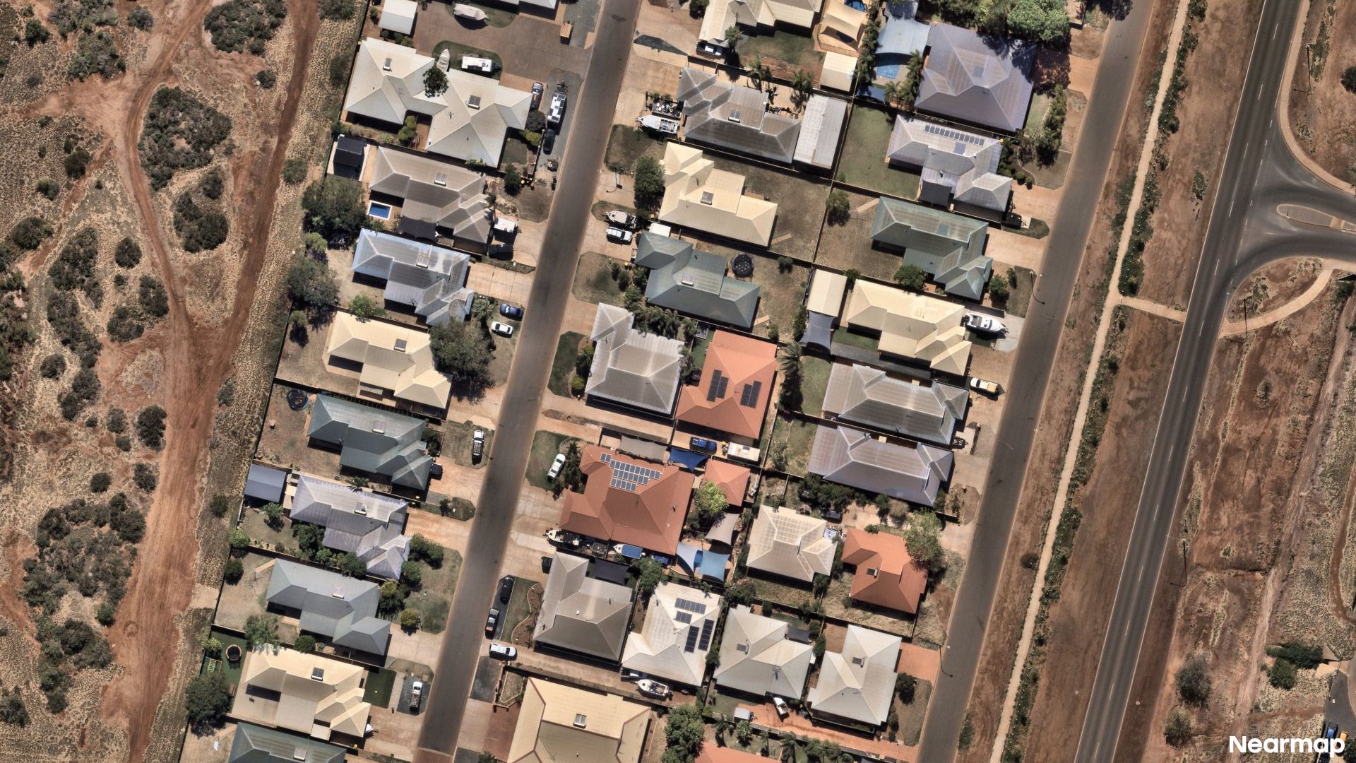 Vertical aerial view