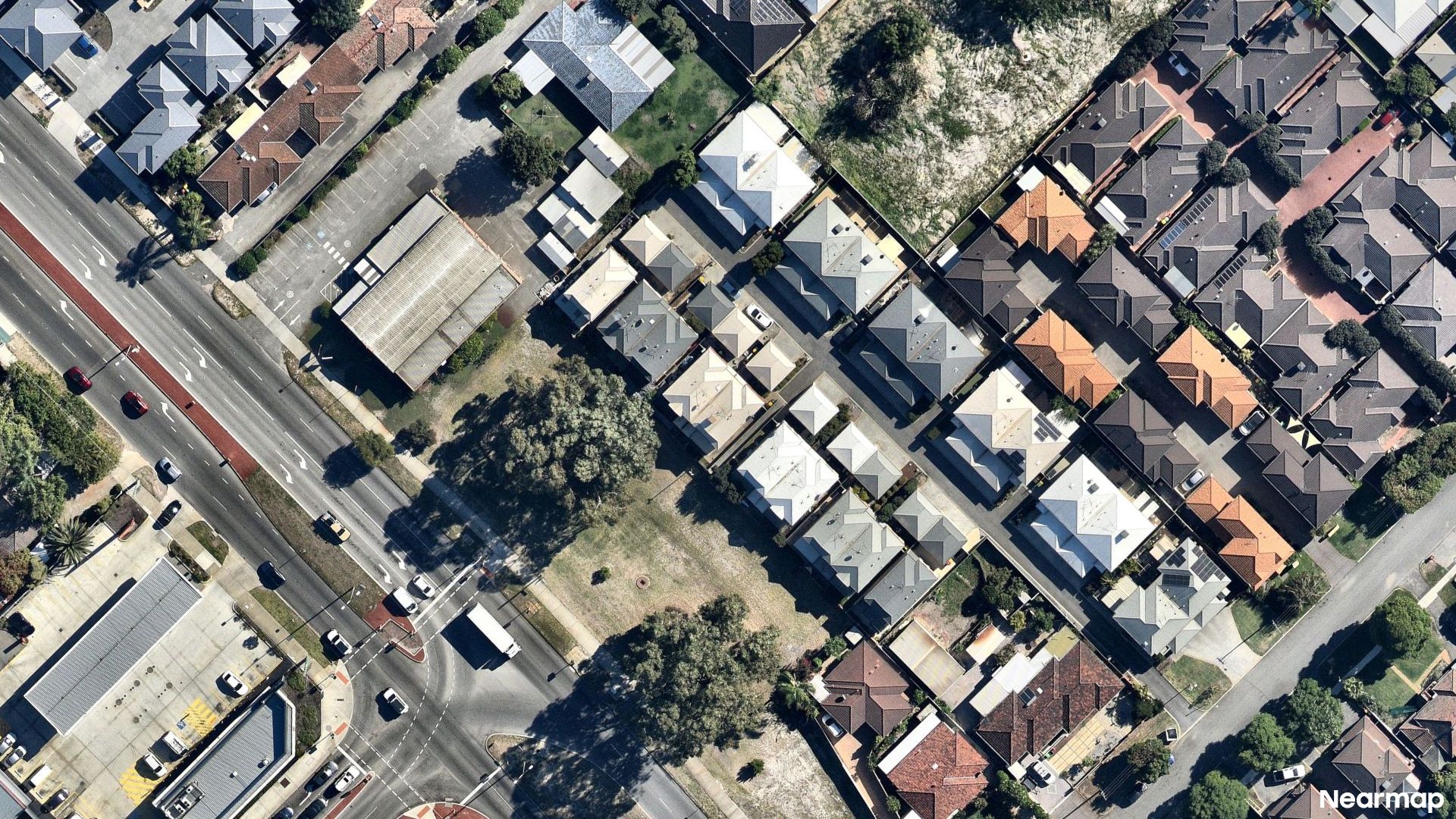 Vertical aerial view