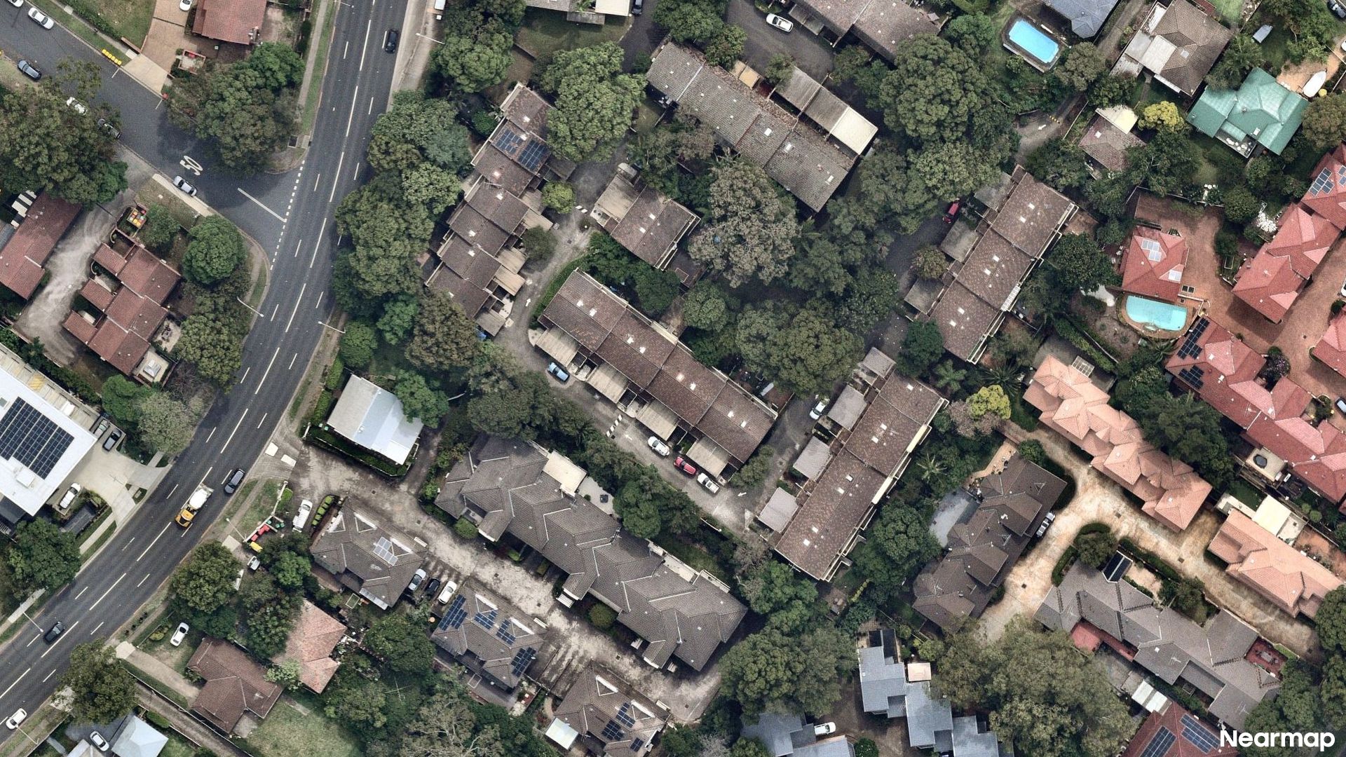 Vertical aerial view