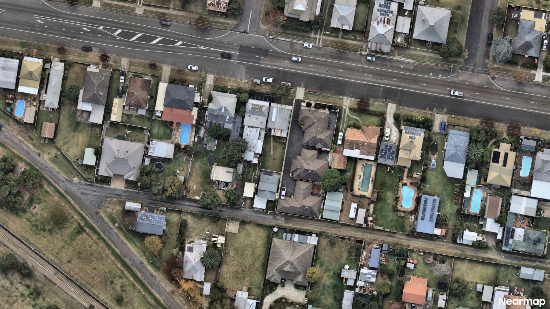 Vertical aerial view