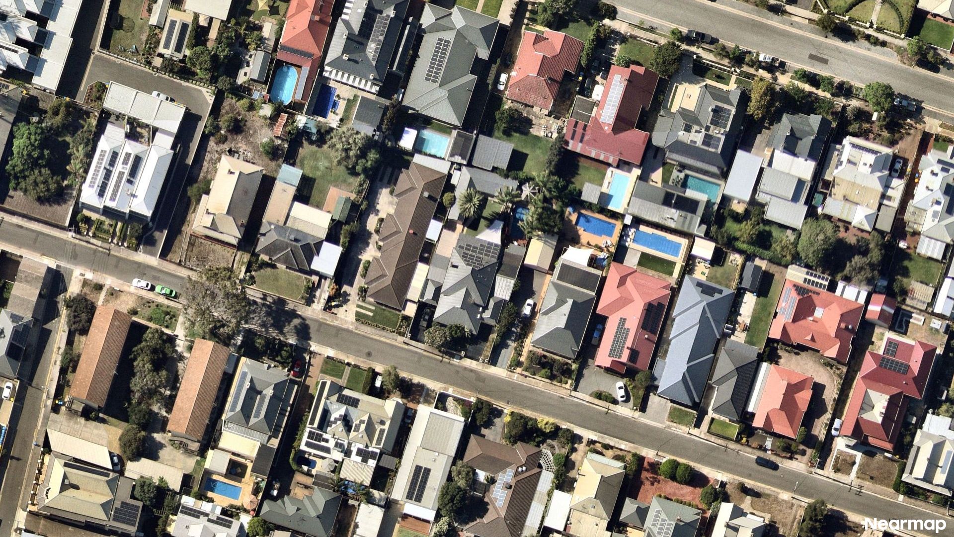 Vertical aerial view
