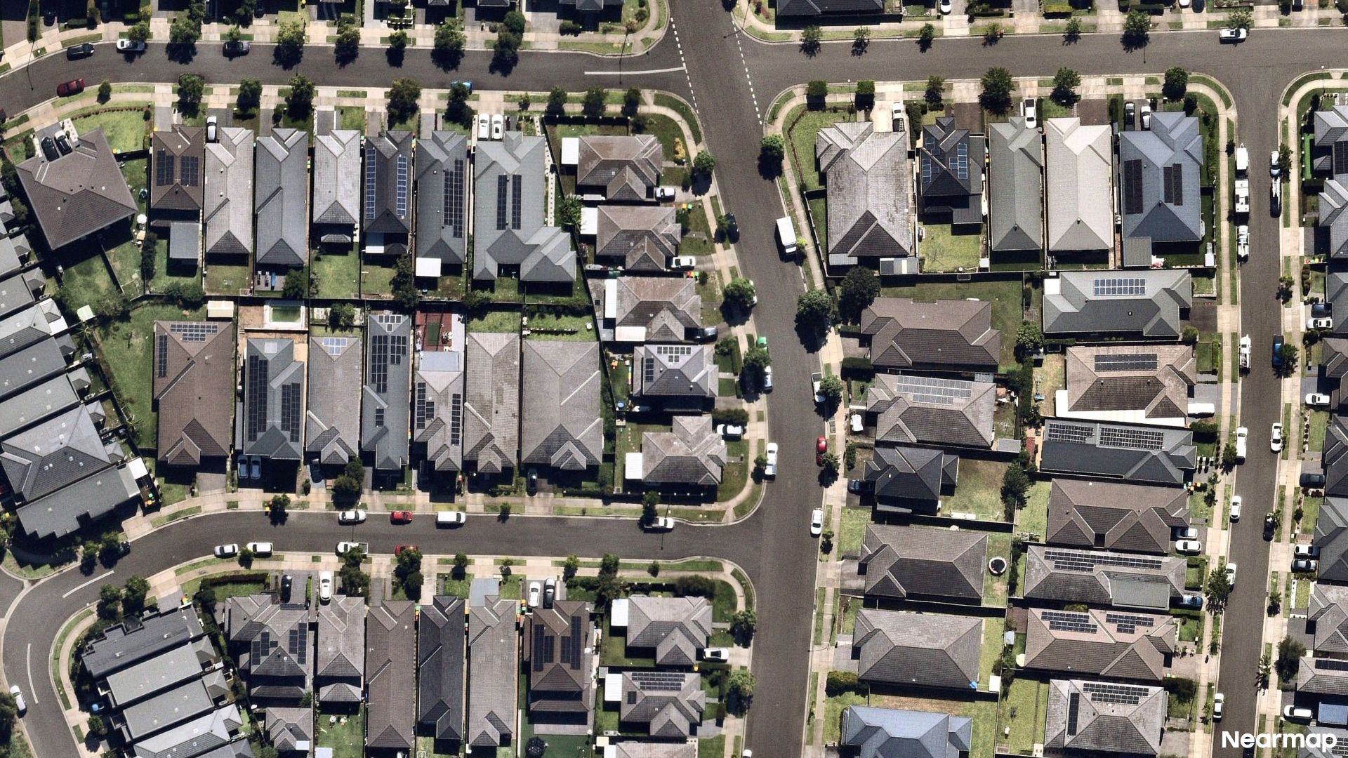 Vertical aerial view