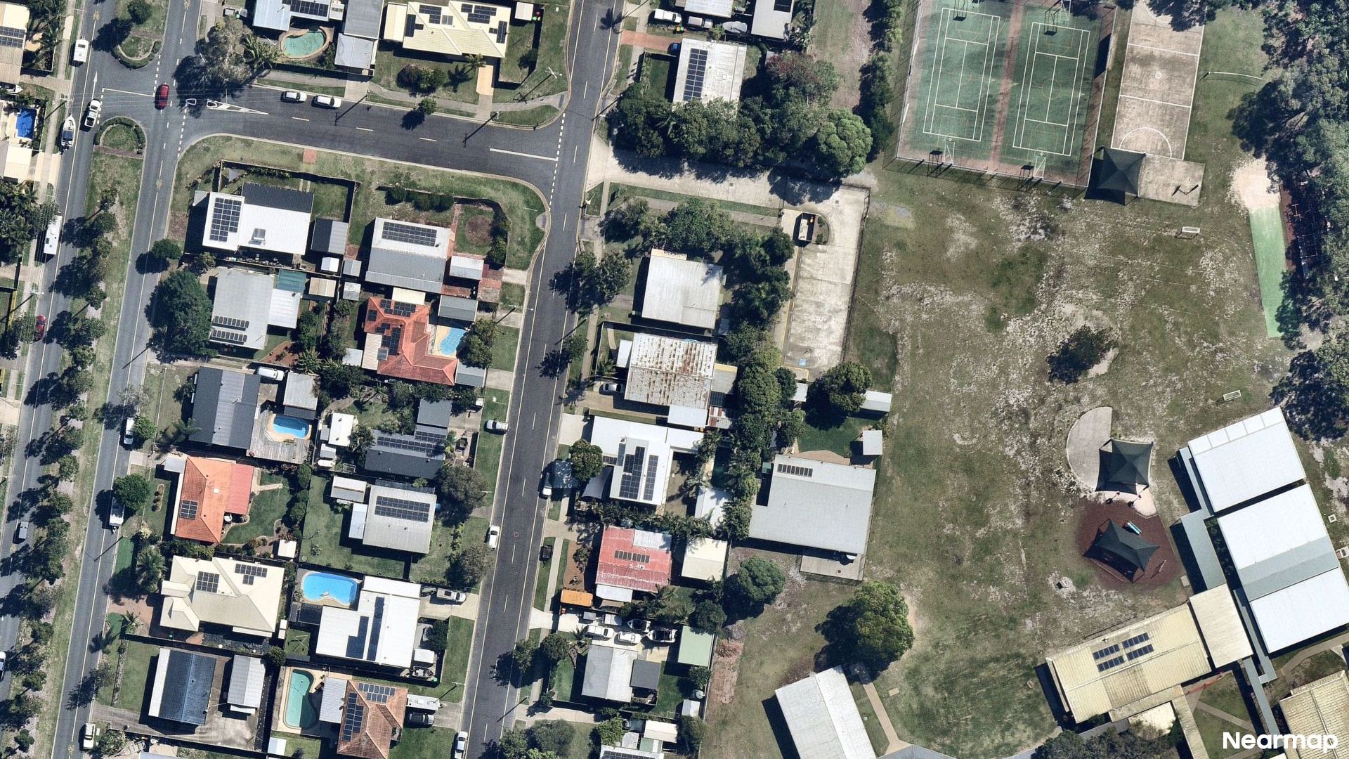 Vertical aerial view