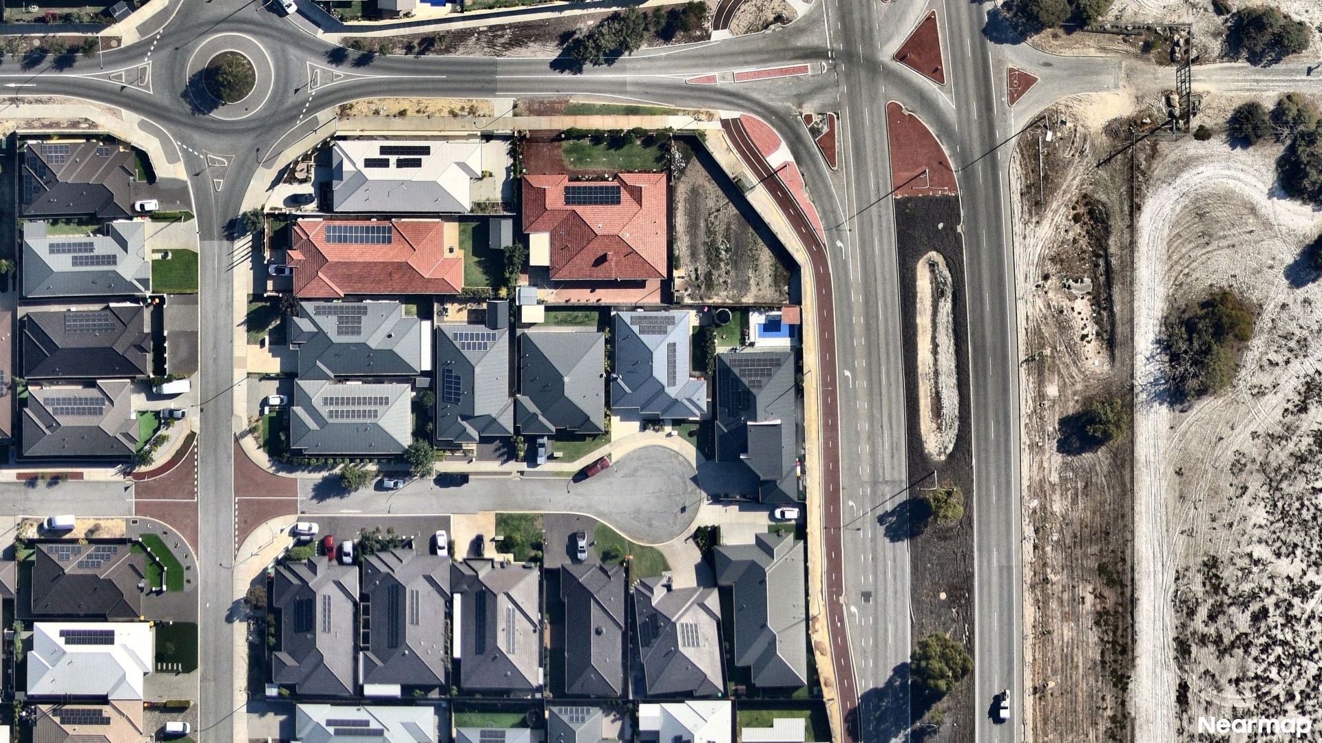 Vertical aerial view