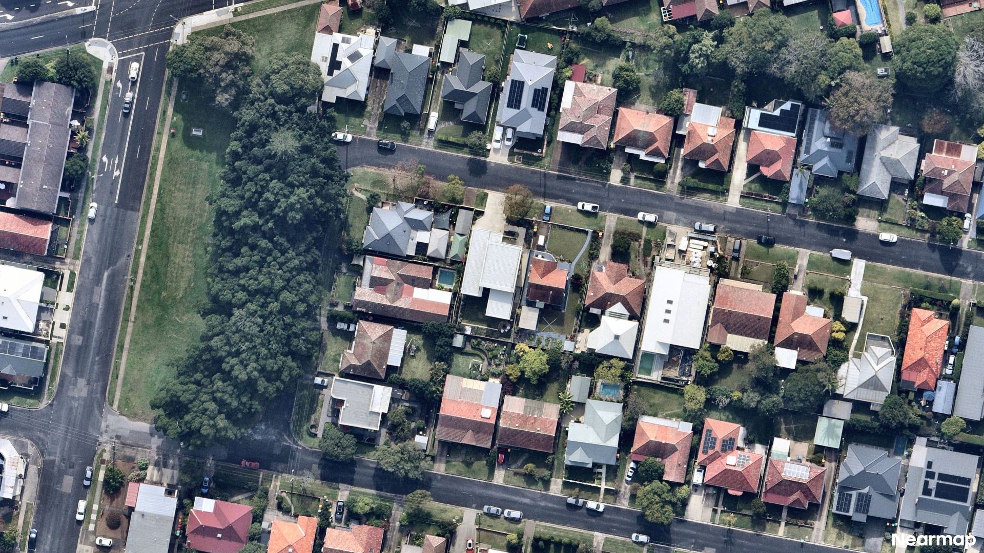 Vertical aerial view