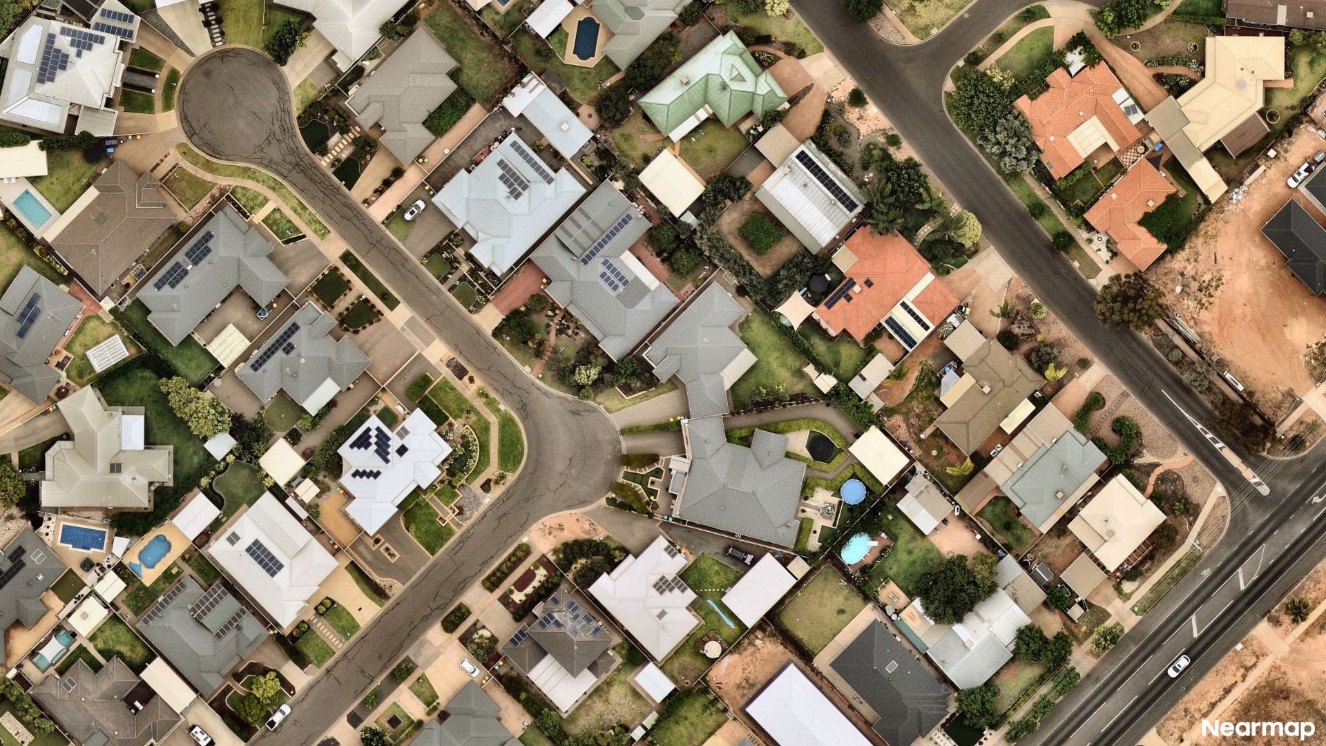 Vertical aerial view