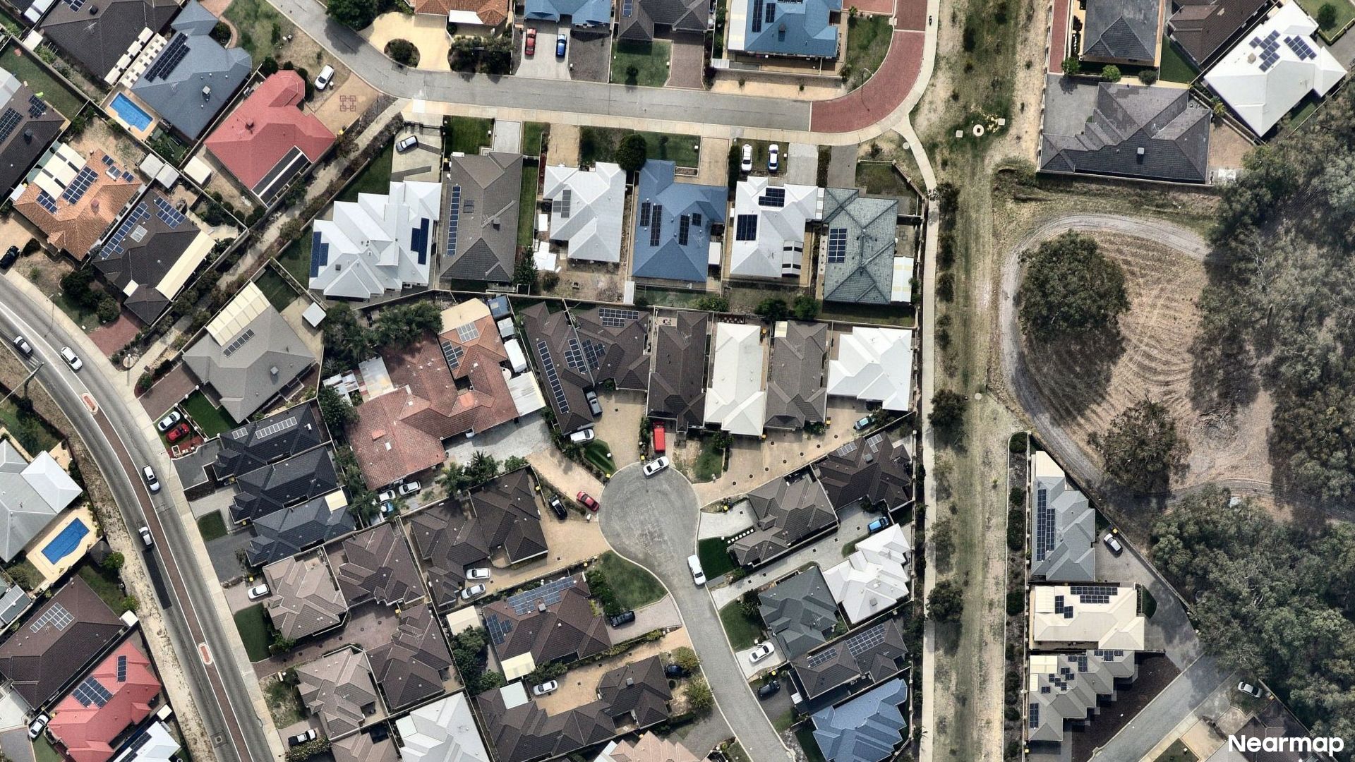 Vertical aerial view