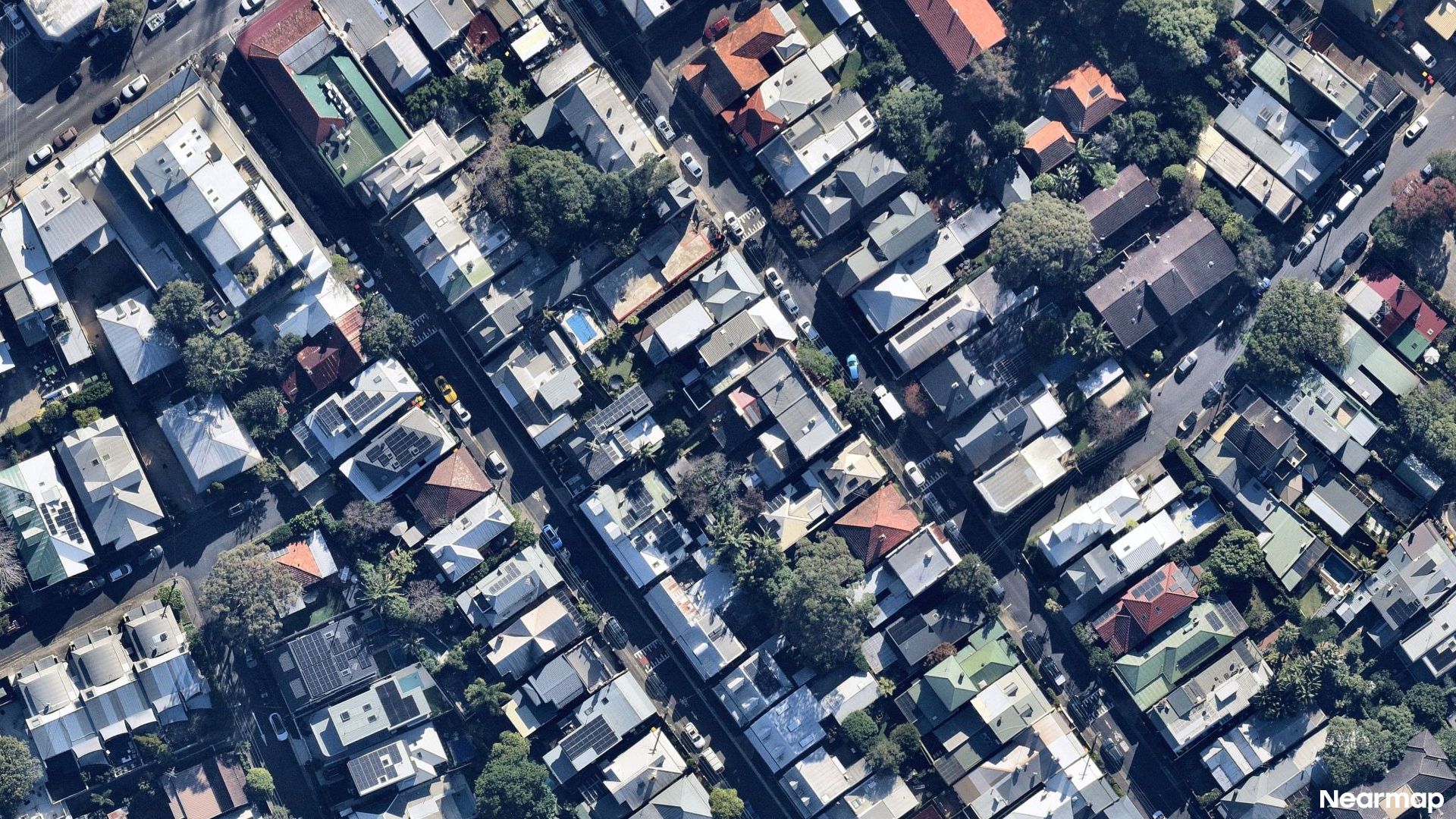 Vertical aerial view