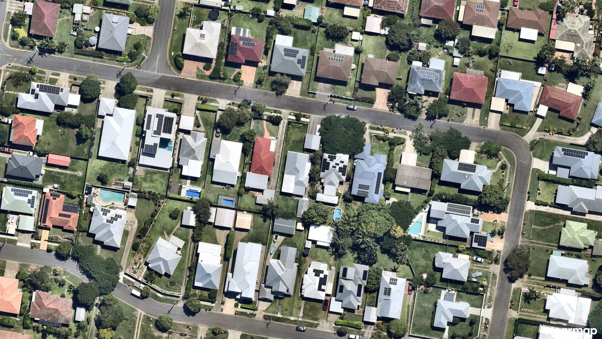 Vertical aerial view