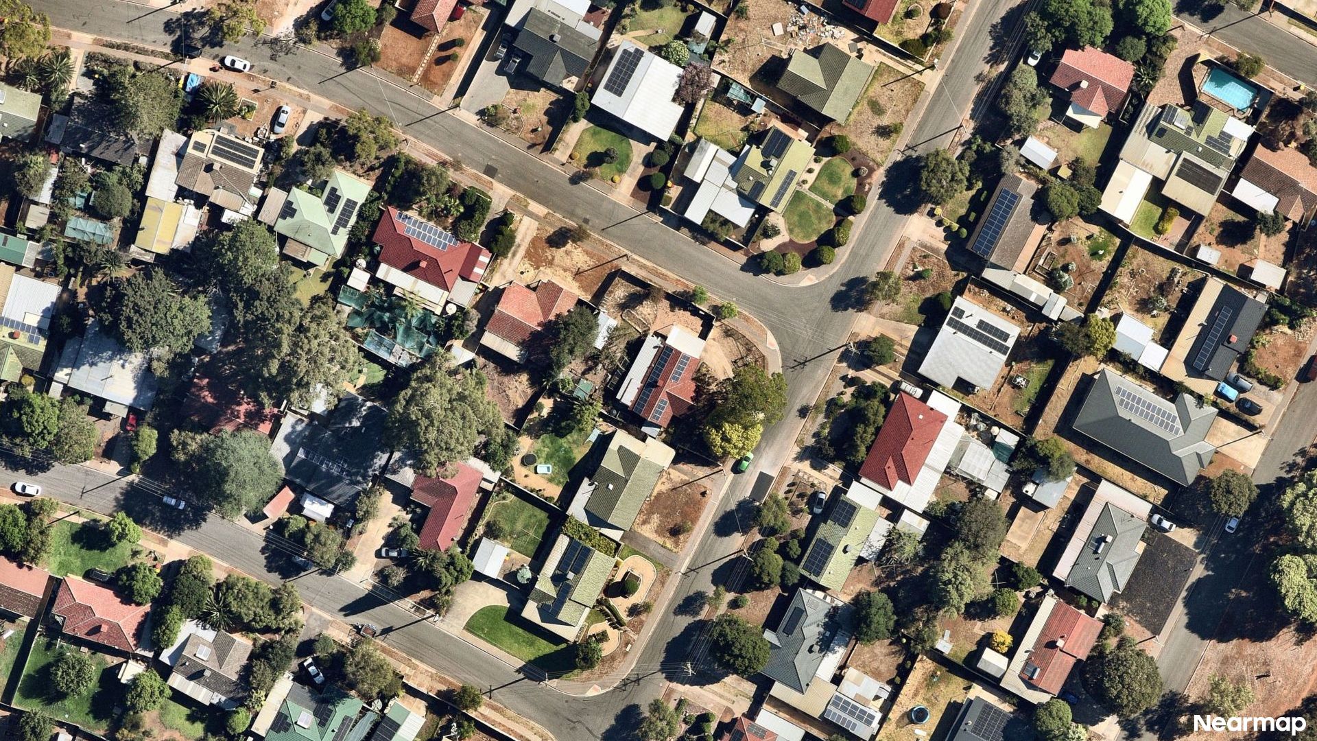 Vertical aerial view