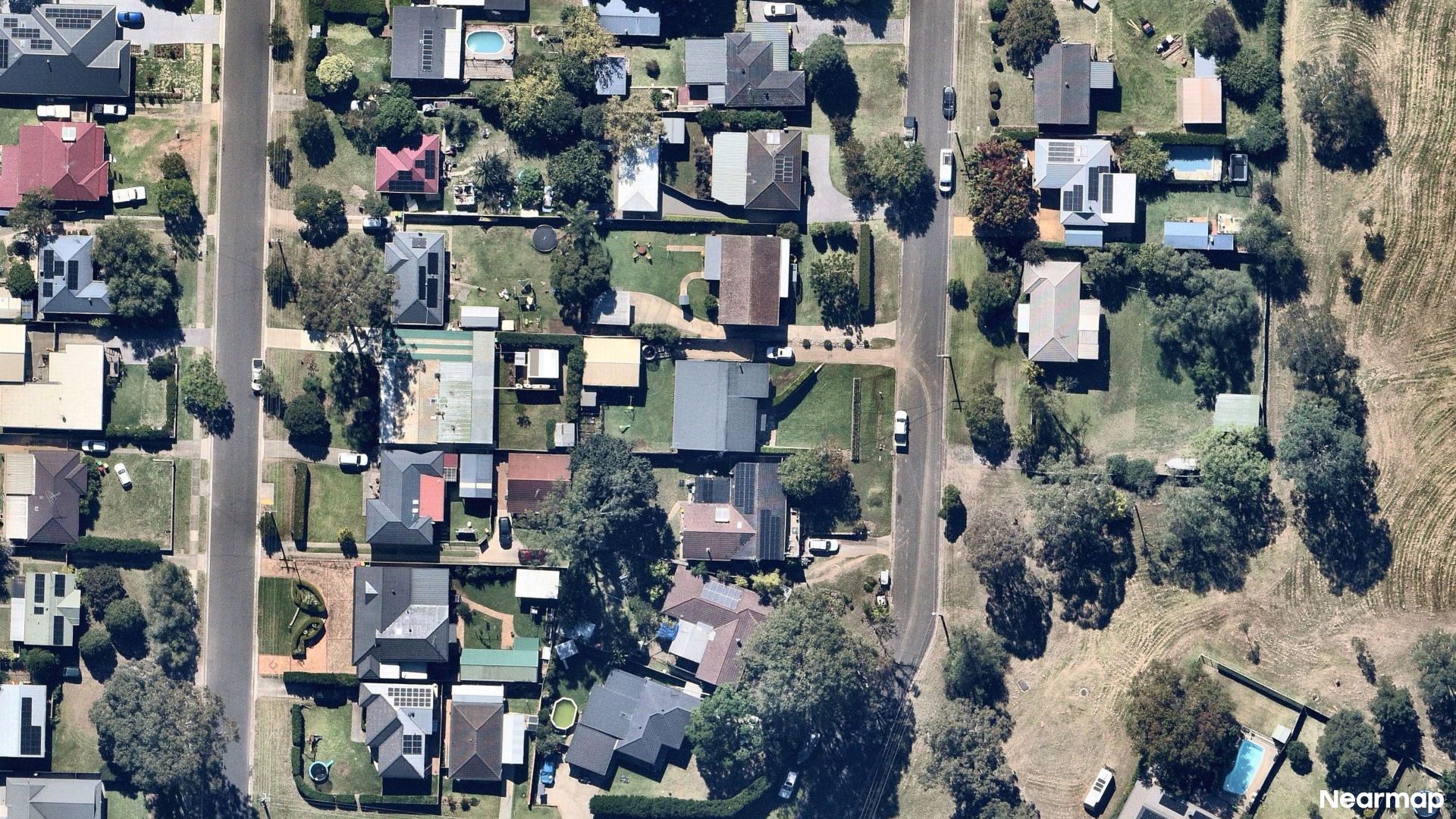 Vertical aerial view