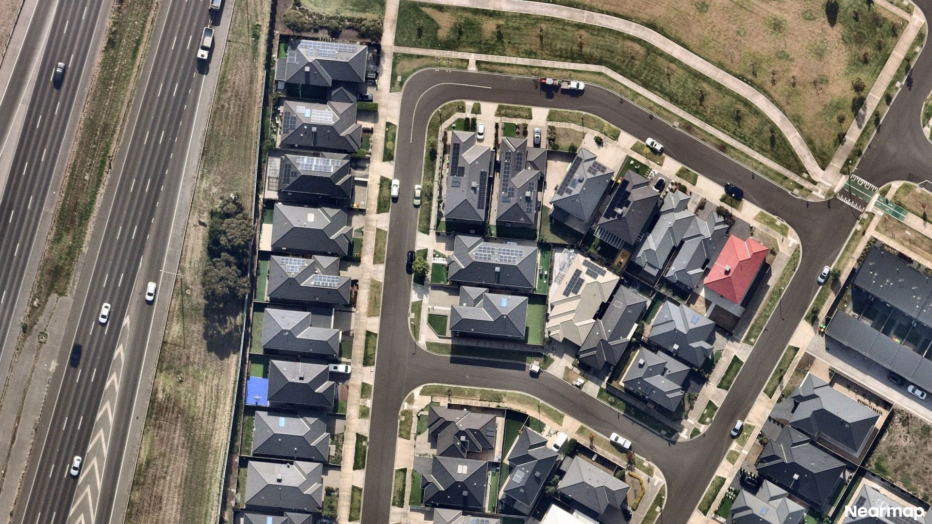 Vertical aerial view