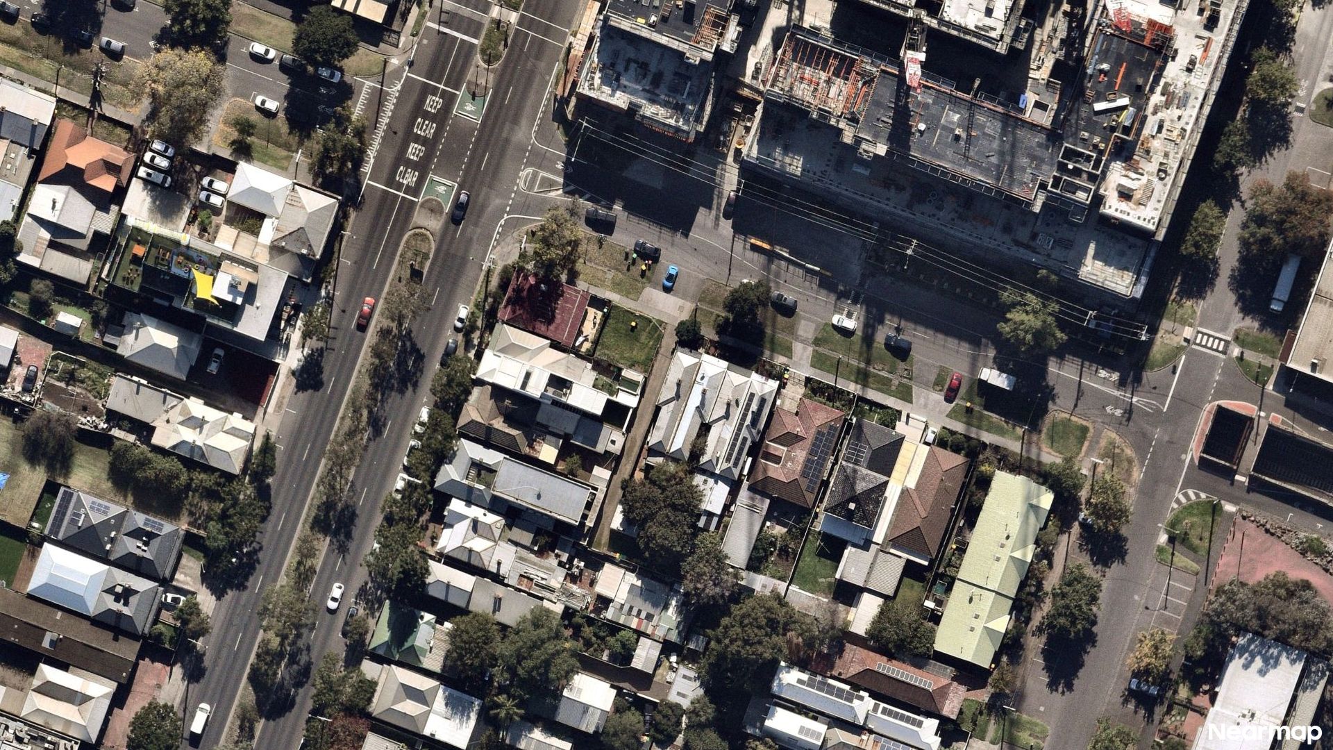 Vertical aerial view