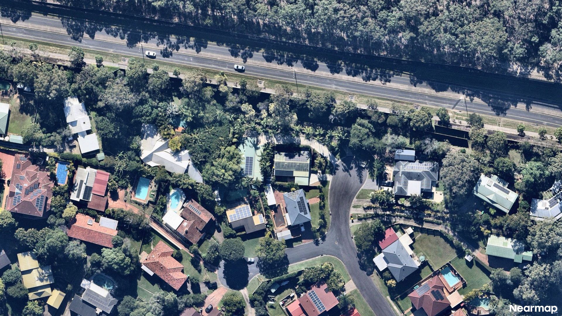 Vertical aerial view