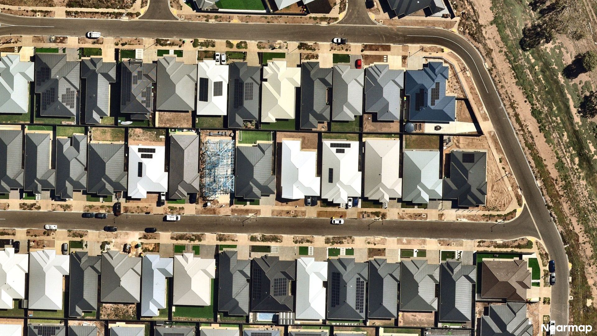 Vertical aerial view