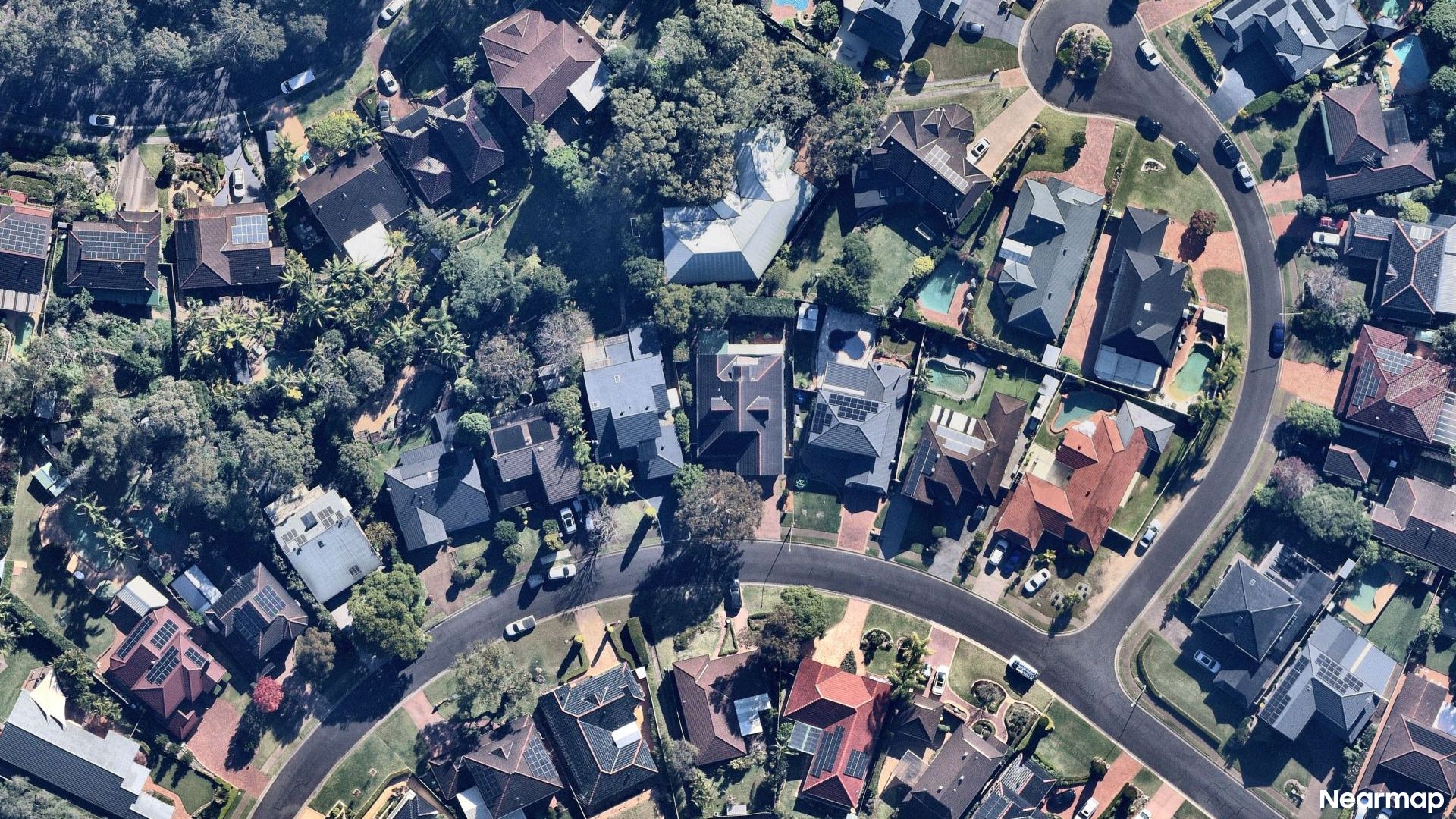 Vertical aerial view