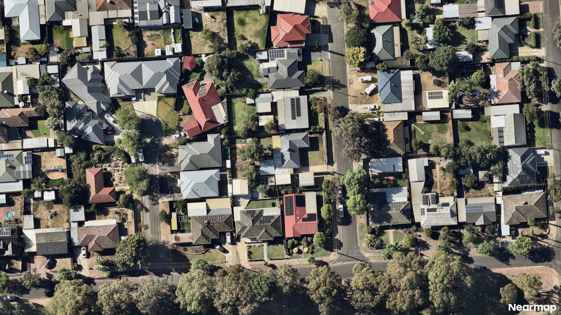 Vertical aerial view