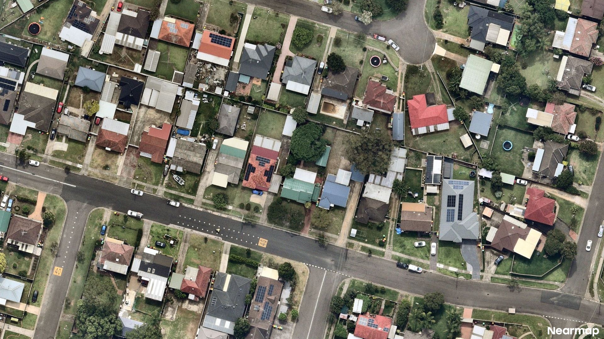 Vertical aerial view