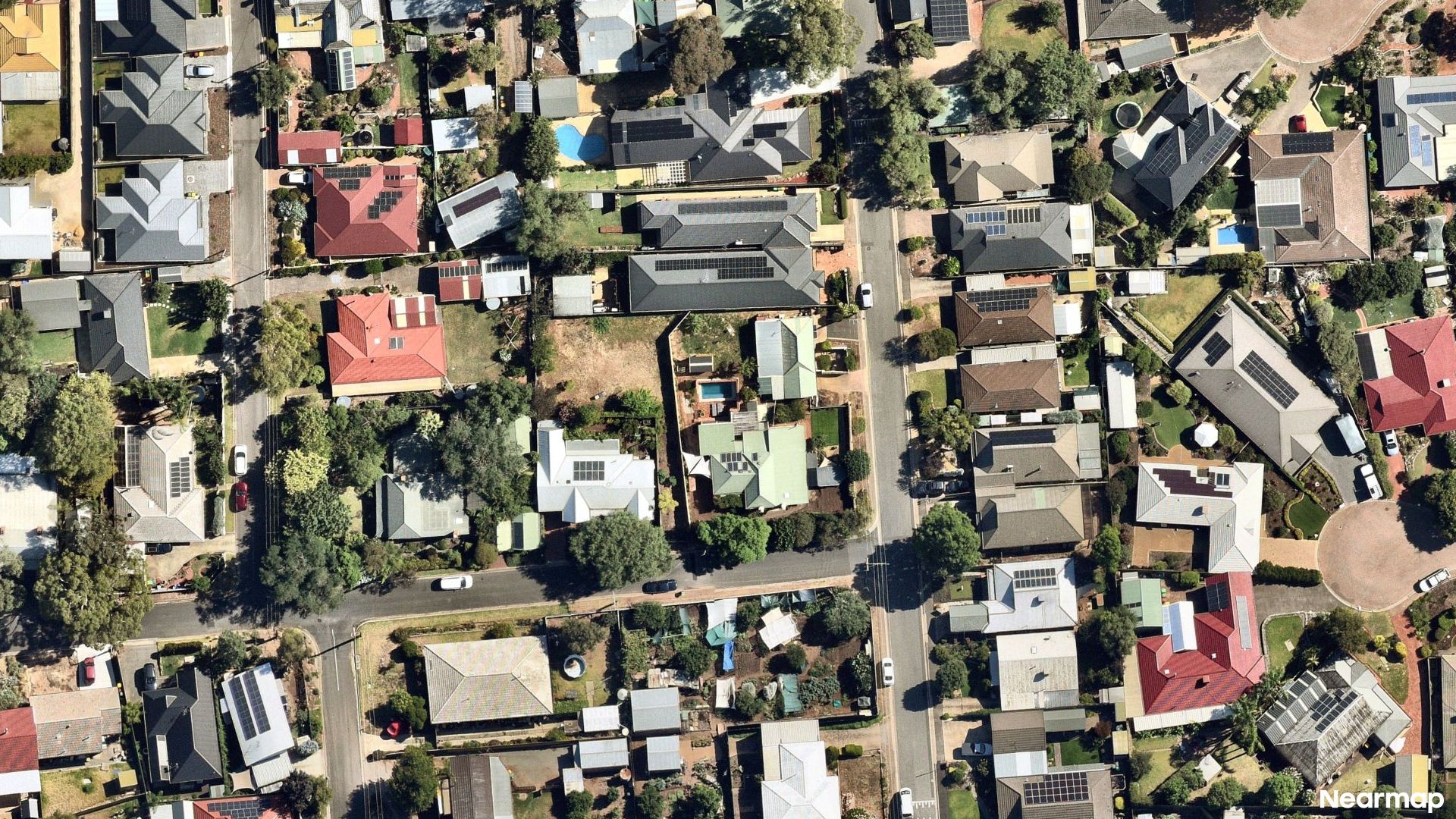 Vertical aerial view